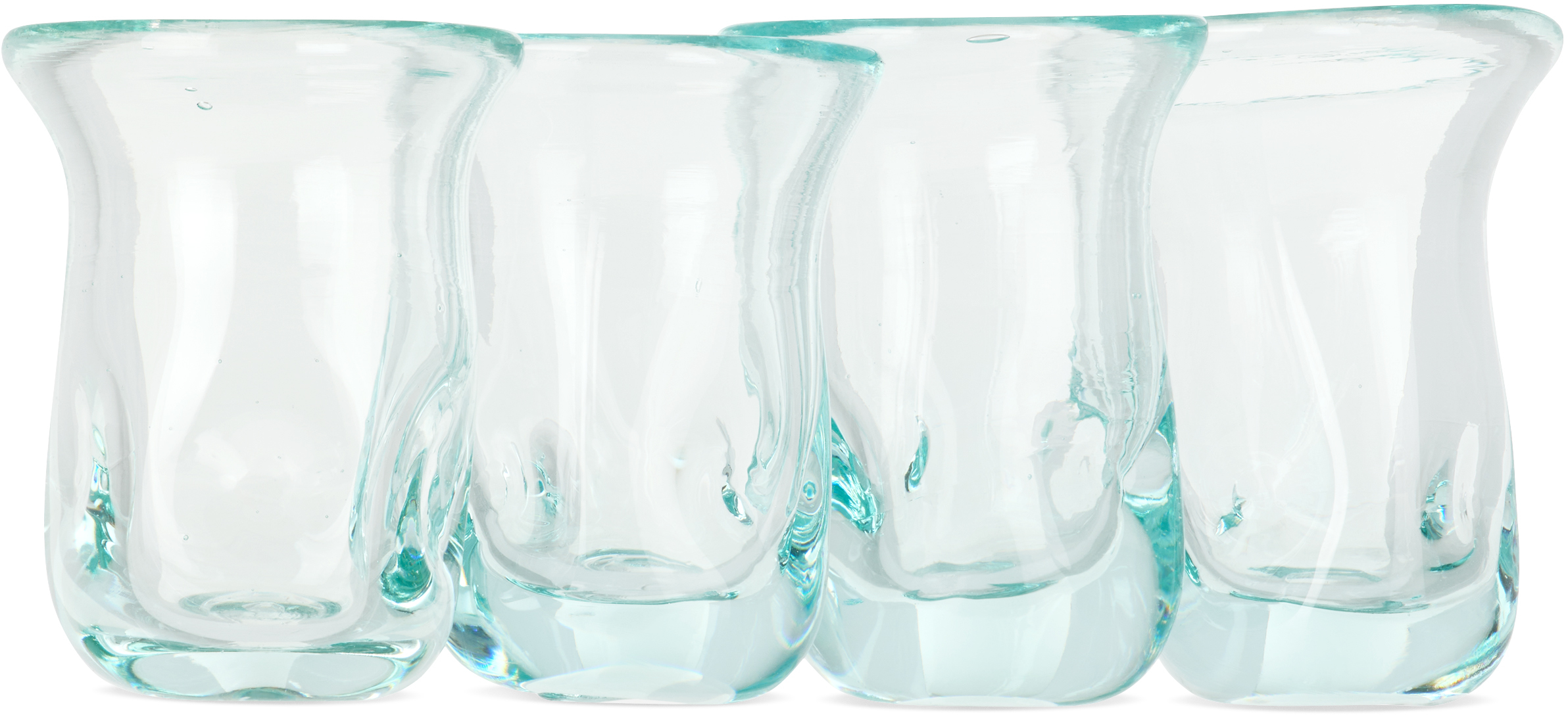 Completedworks Blue B98 Recycled Tiny Glass Set, 4 Pcs In Blue