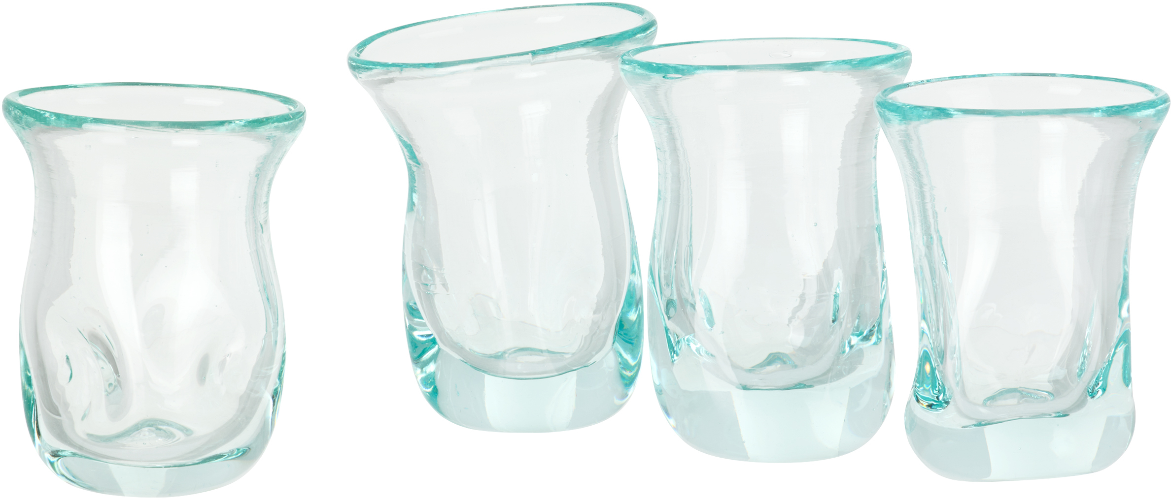 Completedworks Blue B98 Recycled Tiny Glass Set, 4 Pcs In Blue