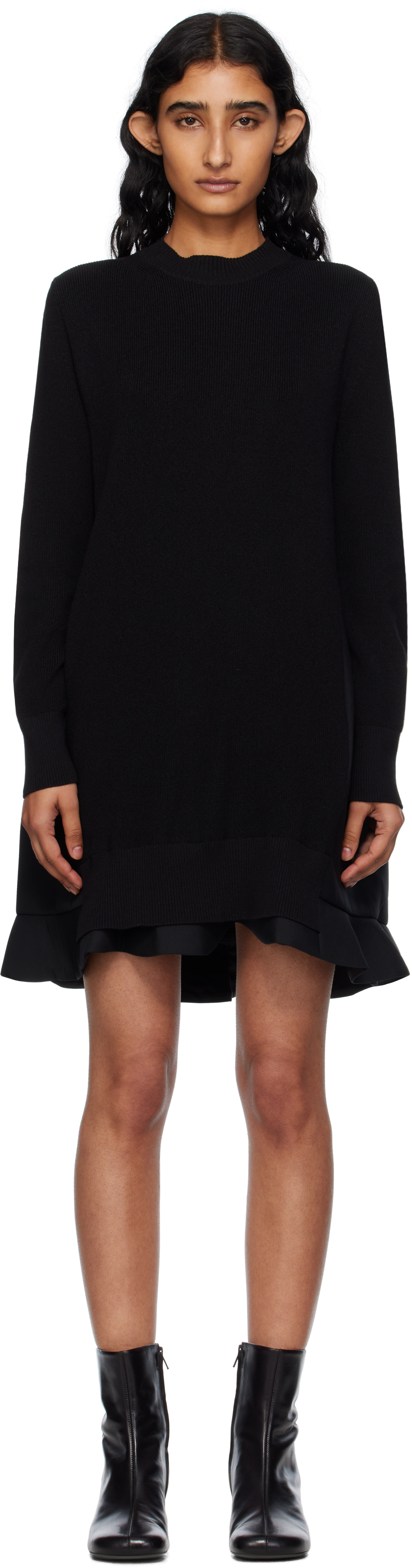 Off-White Suiting Mix Knit Minidress
