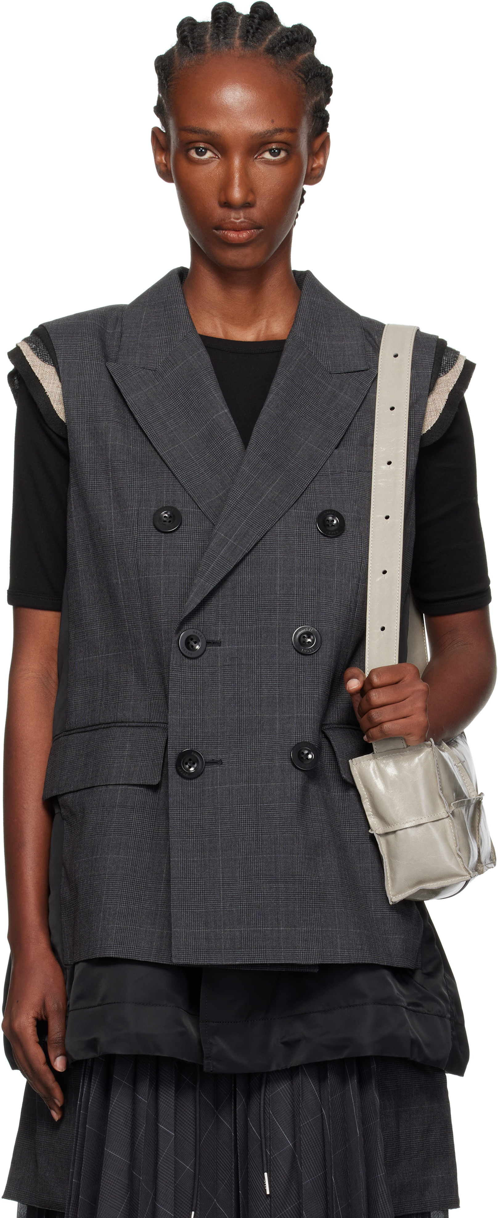 サカイ Sacai 17SS ドッキングデザインスウェット レディース 2 サカイ Sacai 17SS ドッキングデザインスウェット レディース 2