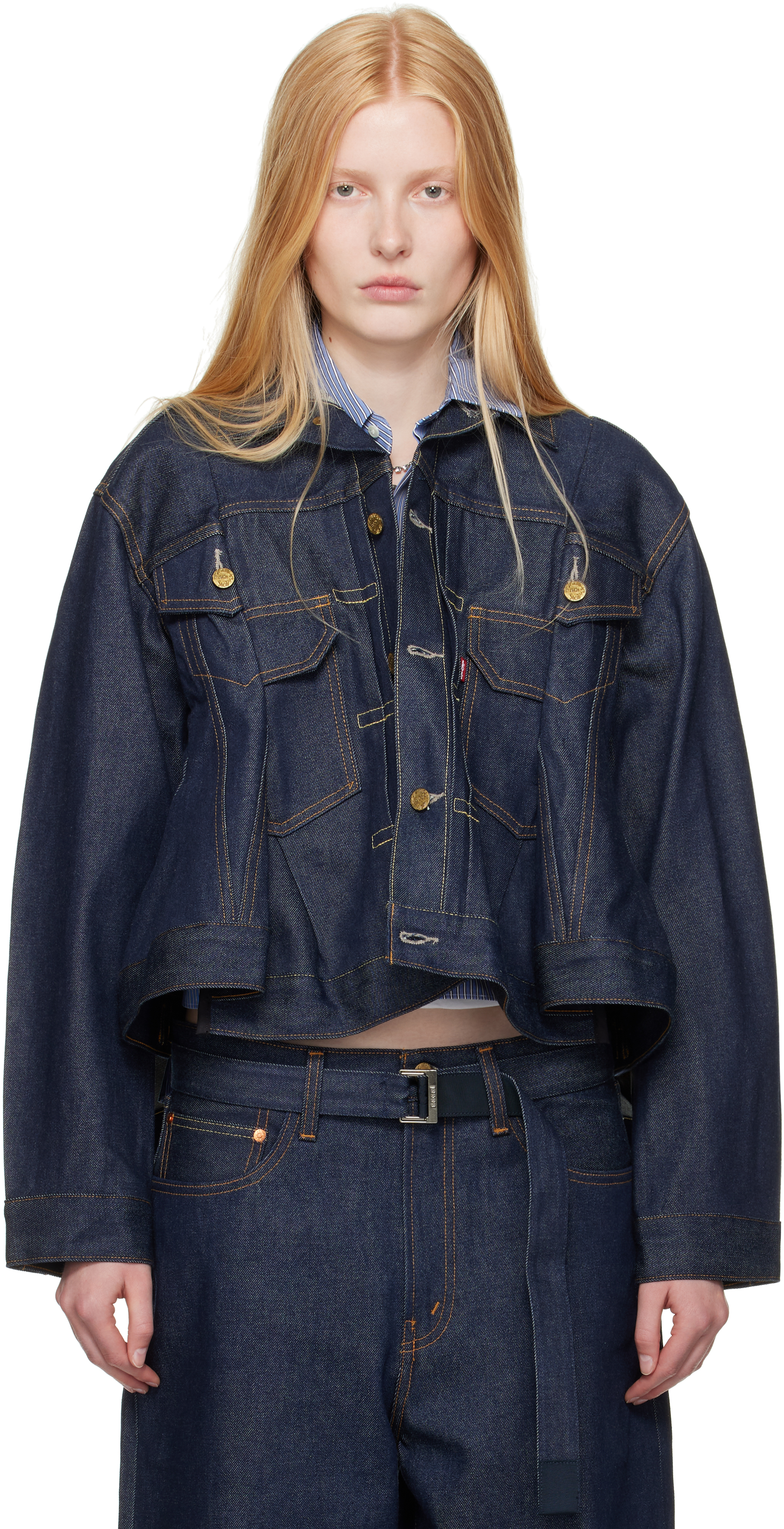 sacai: インディゴ Levi'sエディション デニムジャケット