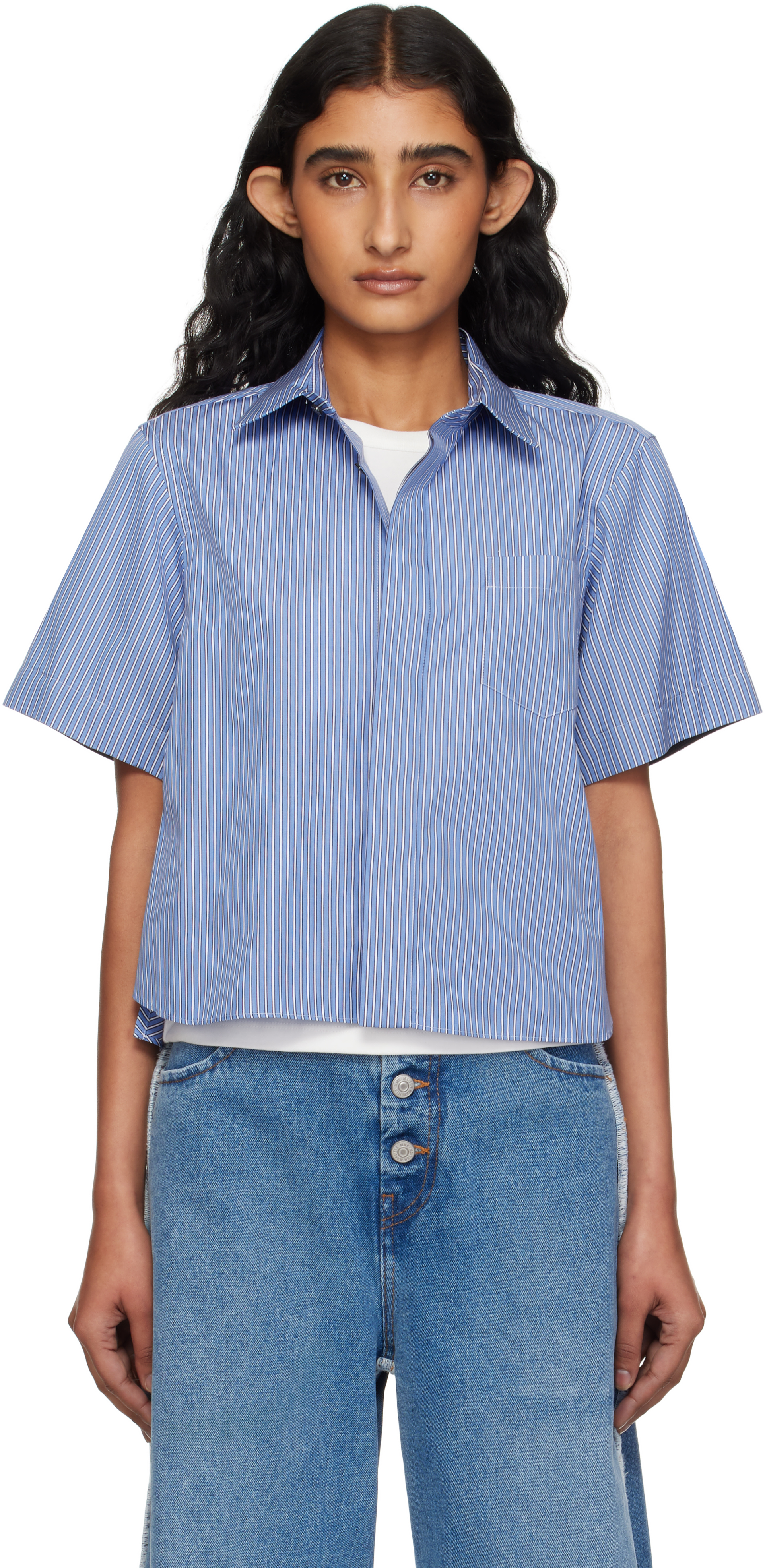 Blue Poplin Shirt