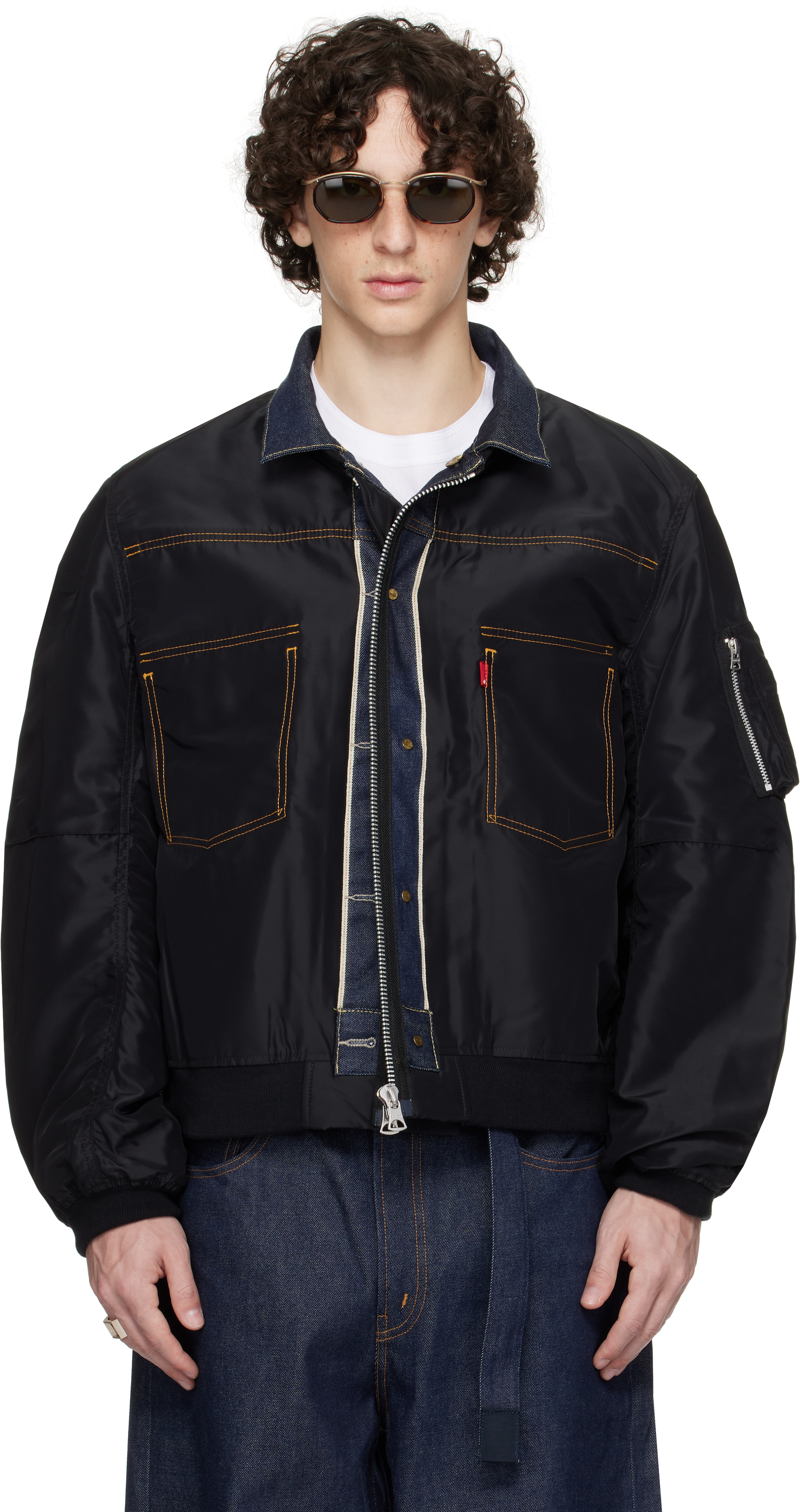 sacai x Levi's Denim Reversible Blouson 【sacai × Levi's】Denim