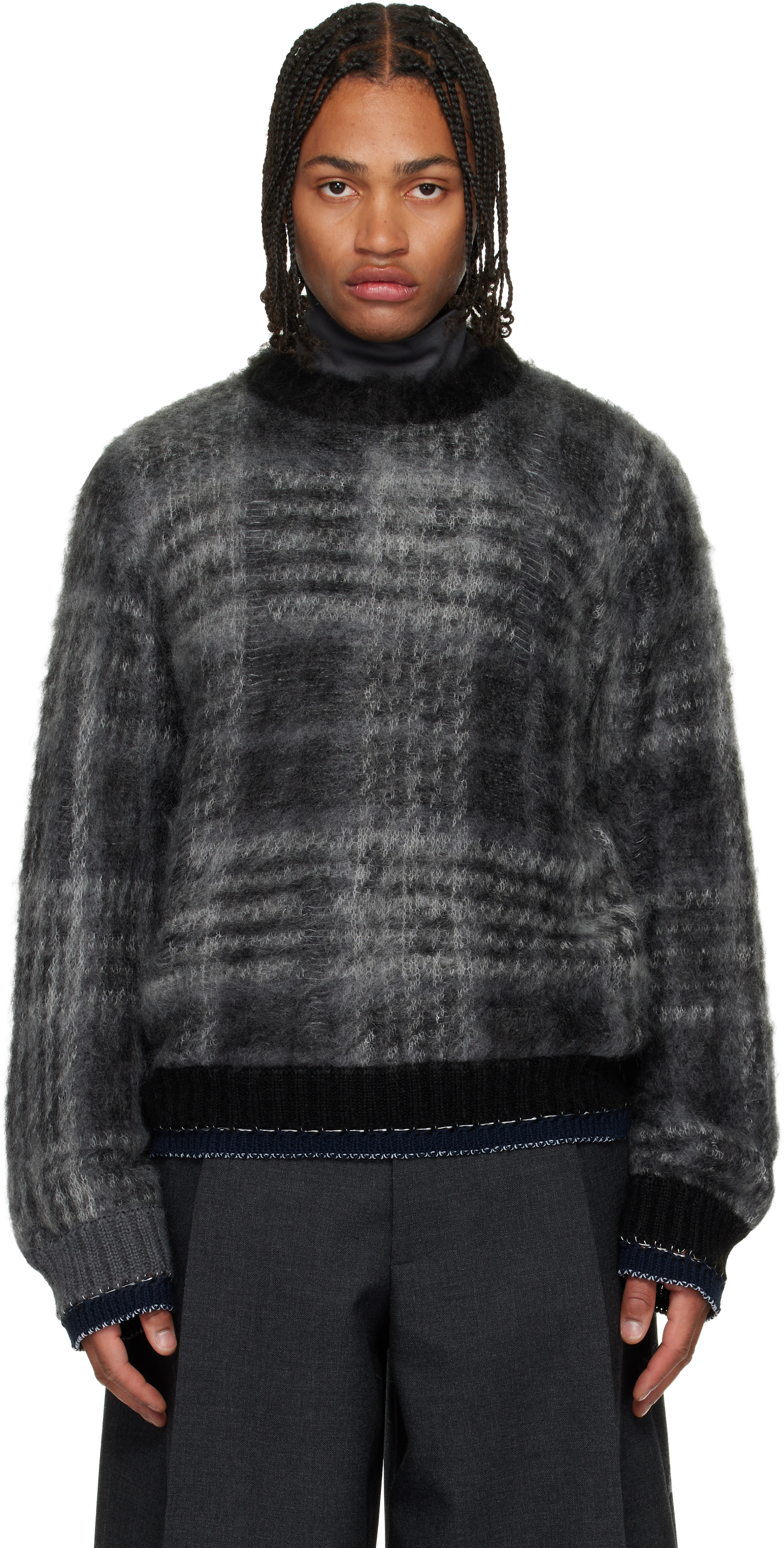 Sacai ニットワンピース 22SS チャコール グレー wine-king_2888800000016922