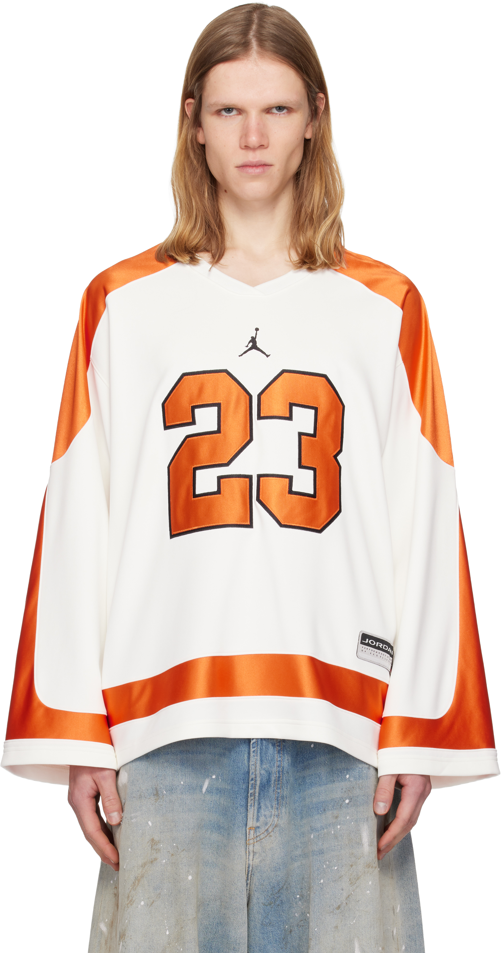 Nike Jordanのオレンジ＆オフホワイト Brooklyn Collegiate Hockey