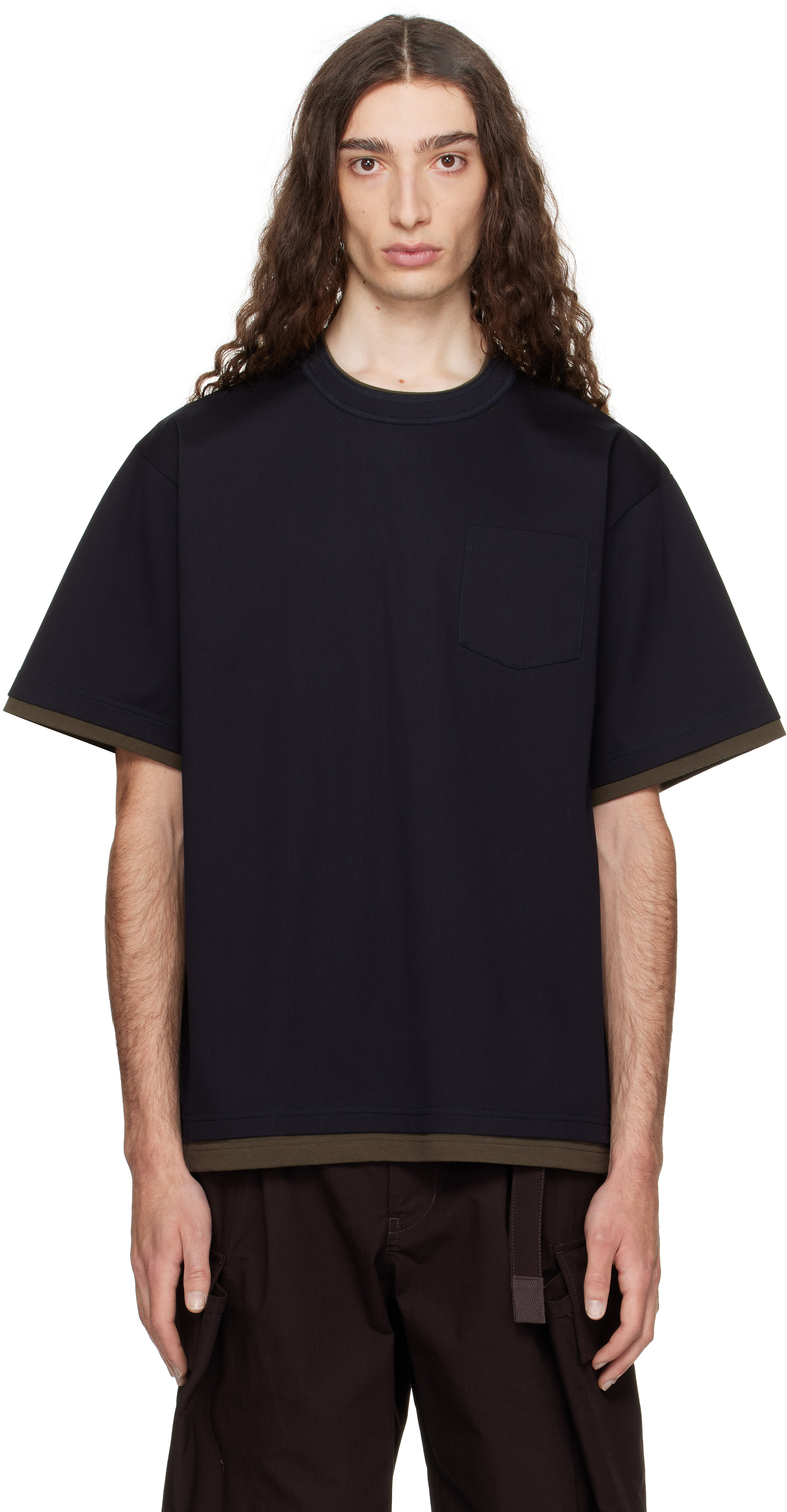 Navy Cotton Jersey T-shirt