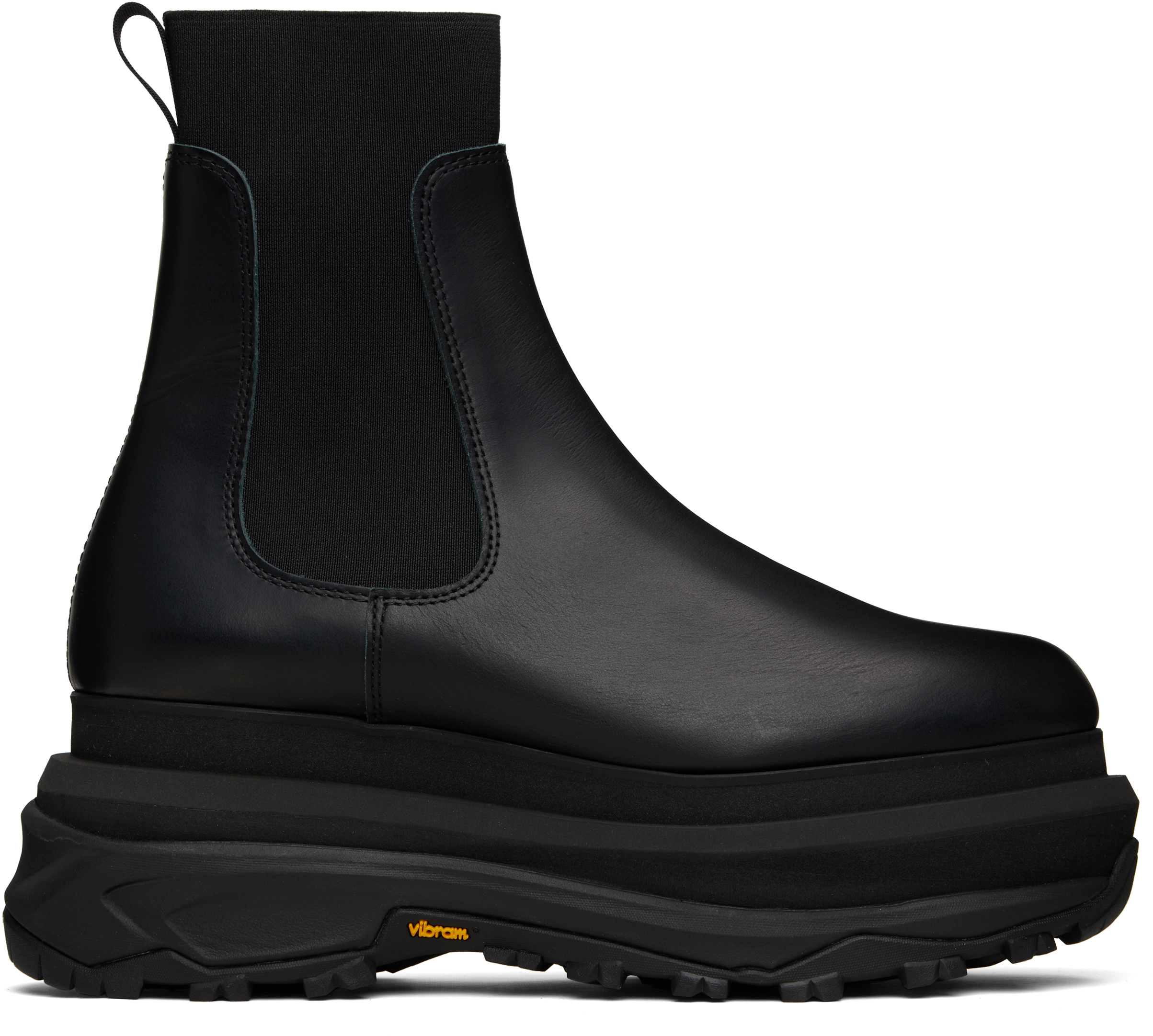 Sacai レザーチェルシーブーツ Sacai レザーチェルシーブーツ | ブラック | FARFETCH JP