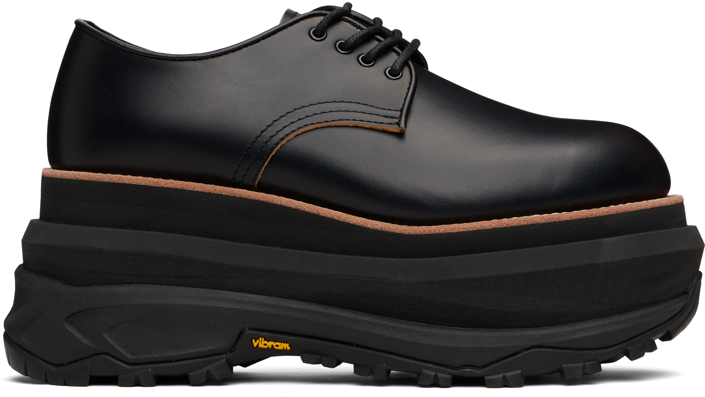 Black Leather Oxfords