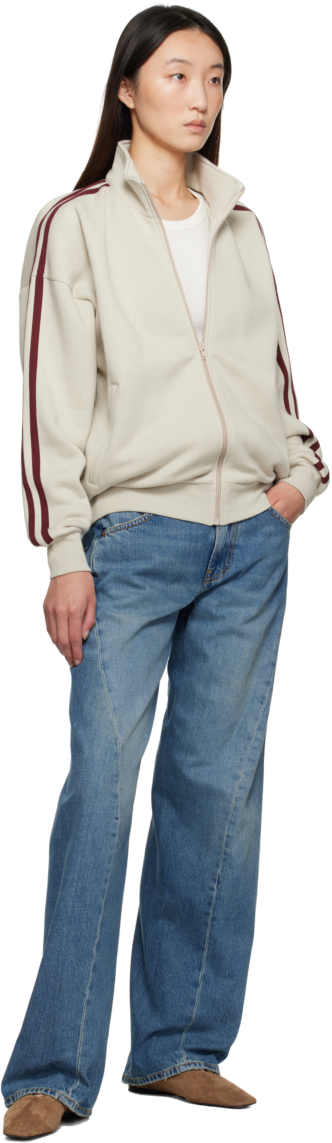 6397 Blue Big Twisted Seam Jeans