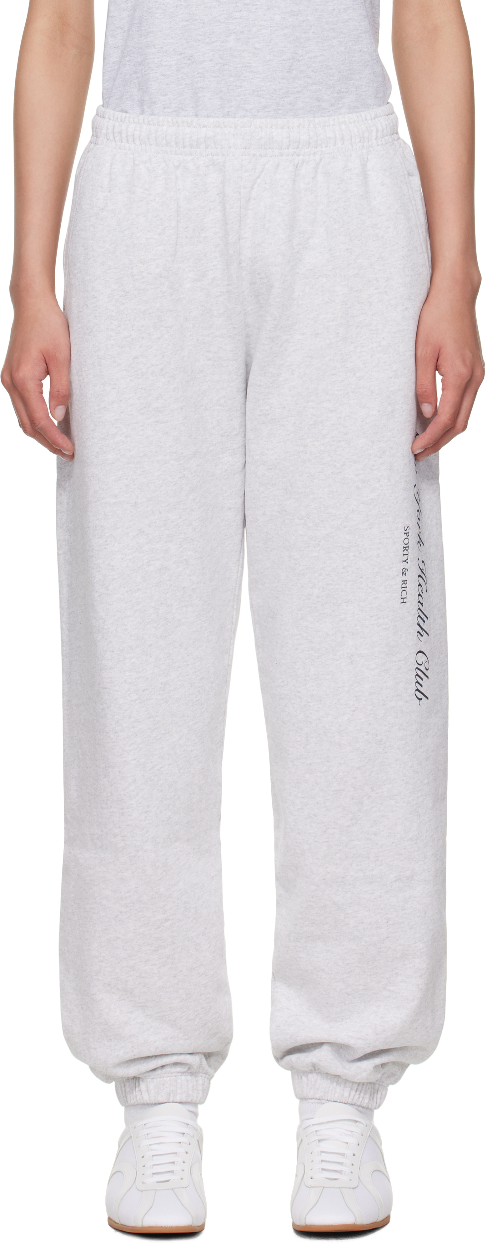 Sporty & Rich: グレー 'NY Health Club' スウェットパンツ