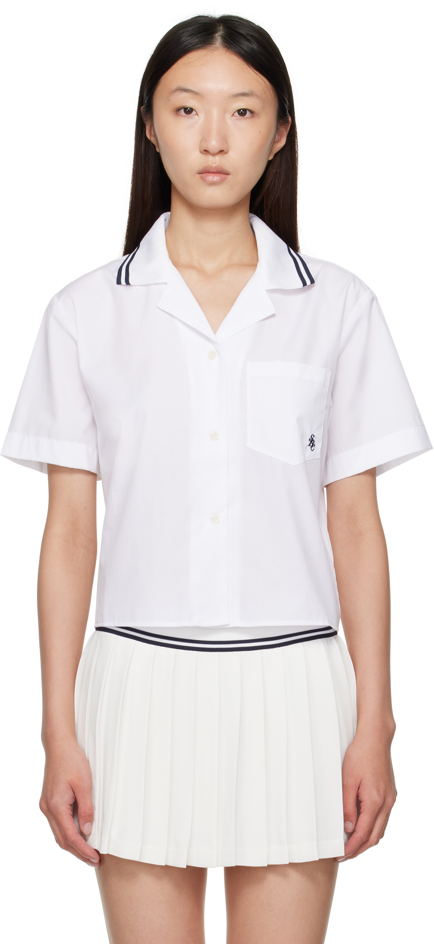 White 'SRC' Sailor Shirt