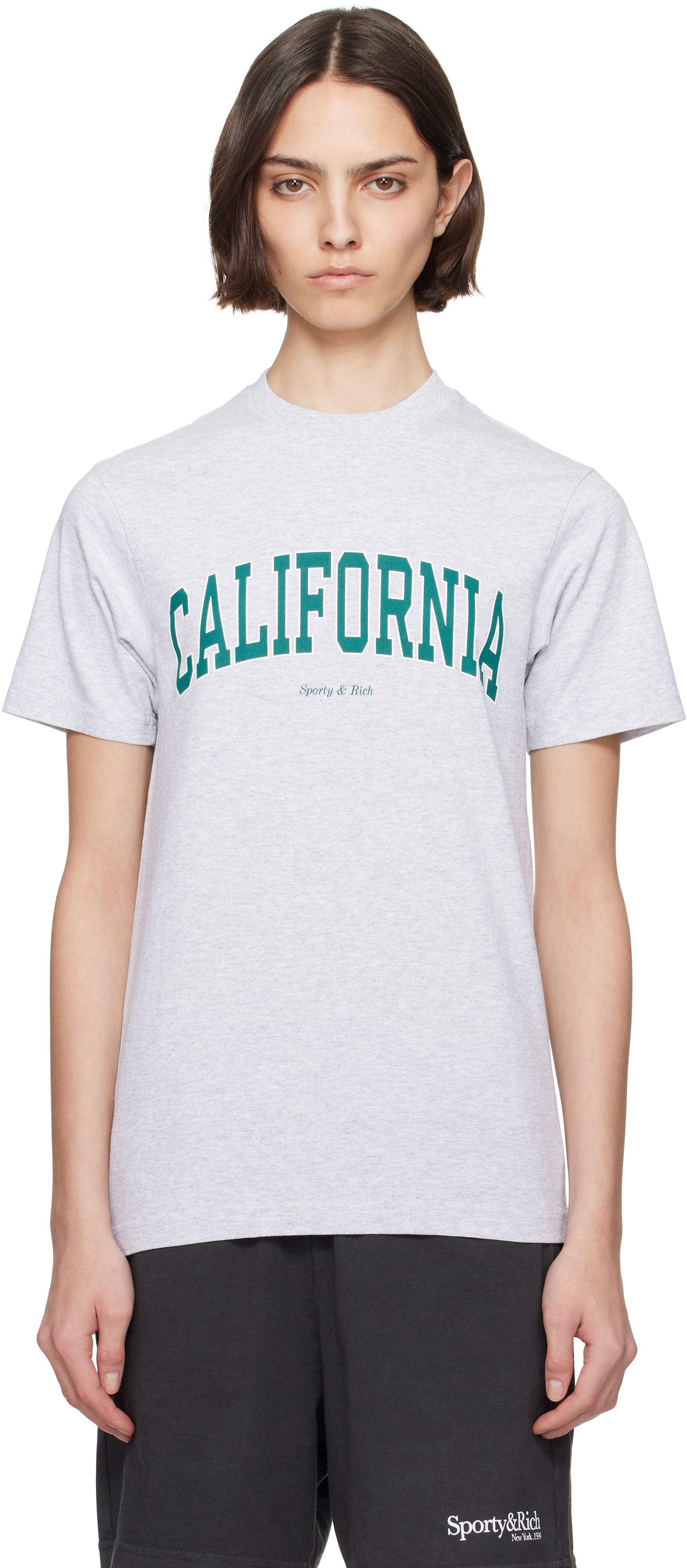 Sporty And Rich Gray 'california' T-shirt