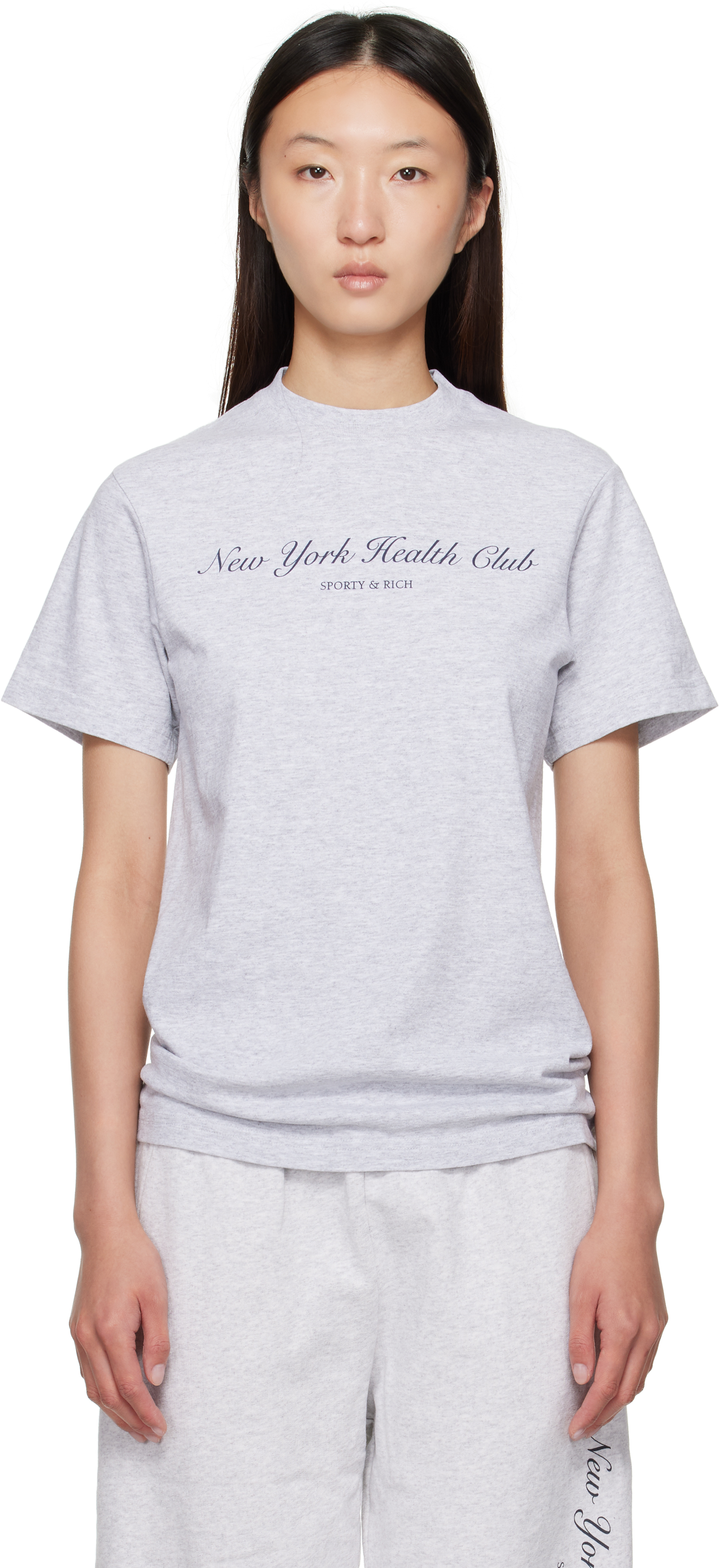 Gray 'NY Health Club' T-shirt