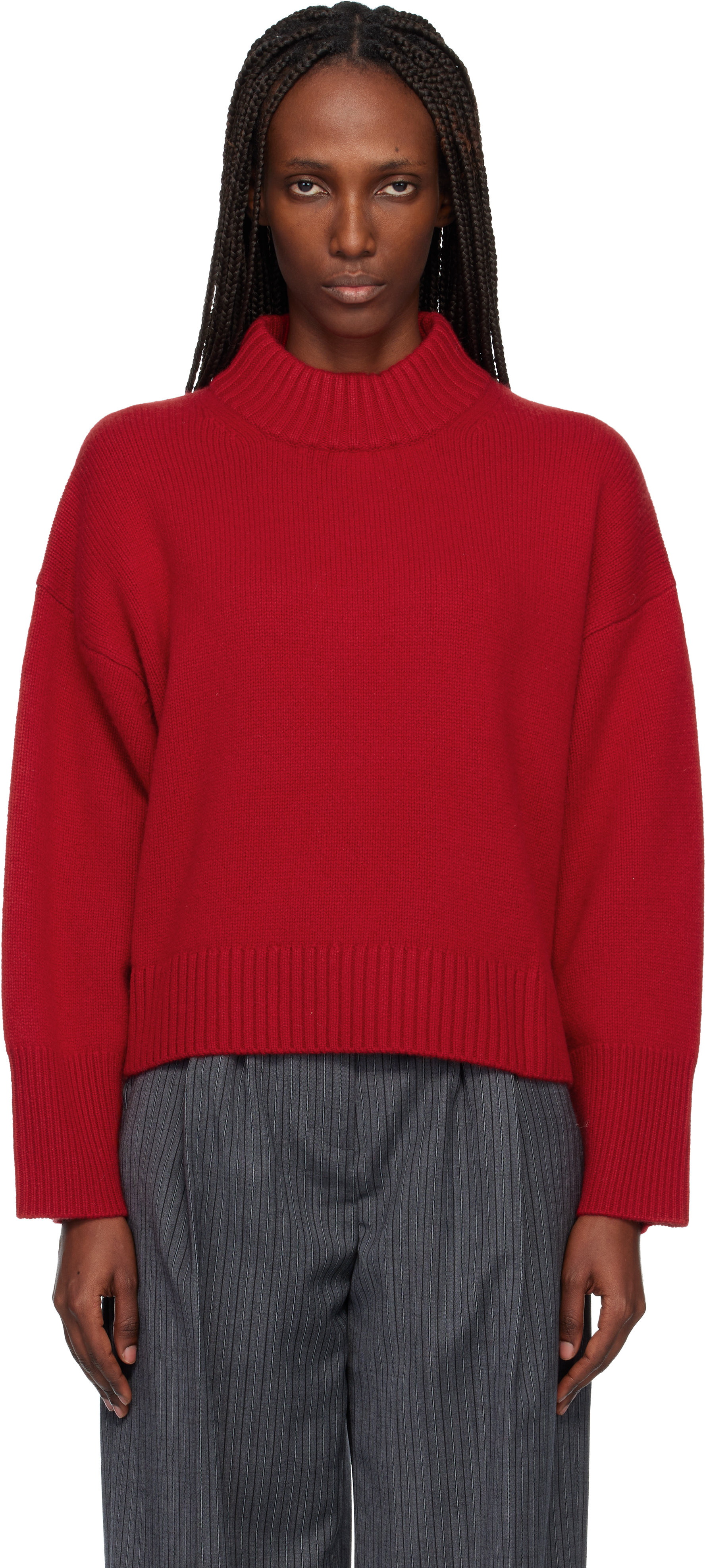 Red Rozzie Turtleneck by arch4 on Sale