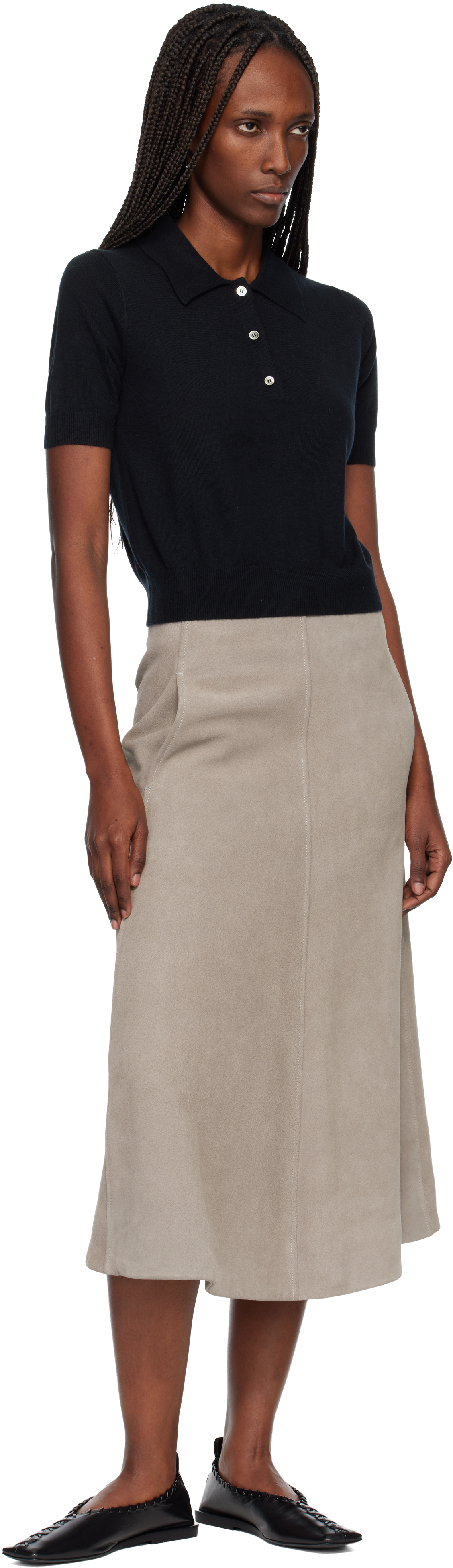 Arch4 Black Caitlin Polo In Black