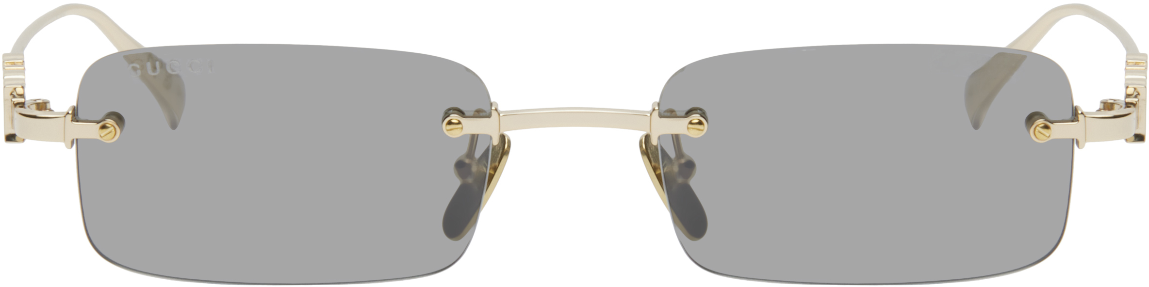 GUCCI

Gucci GG0511SA-005 Gold Modified Rectangle Sunglasses Gucci GG1539S 005 Sunglasses - US main image 4