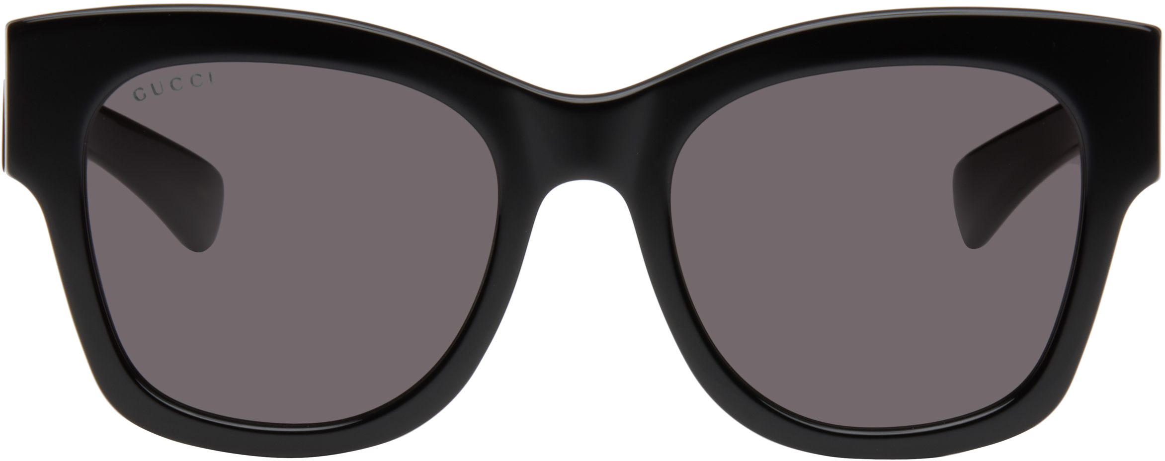 GUCCI ブラック バタフライフレーム サングラス Gucci: ブラック バタフライフレーム サングラス | SSENSE 日本