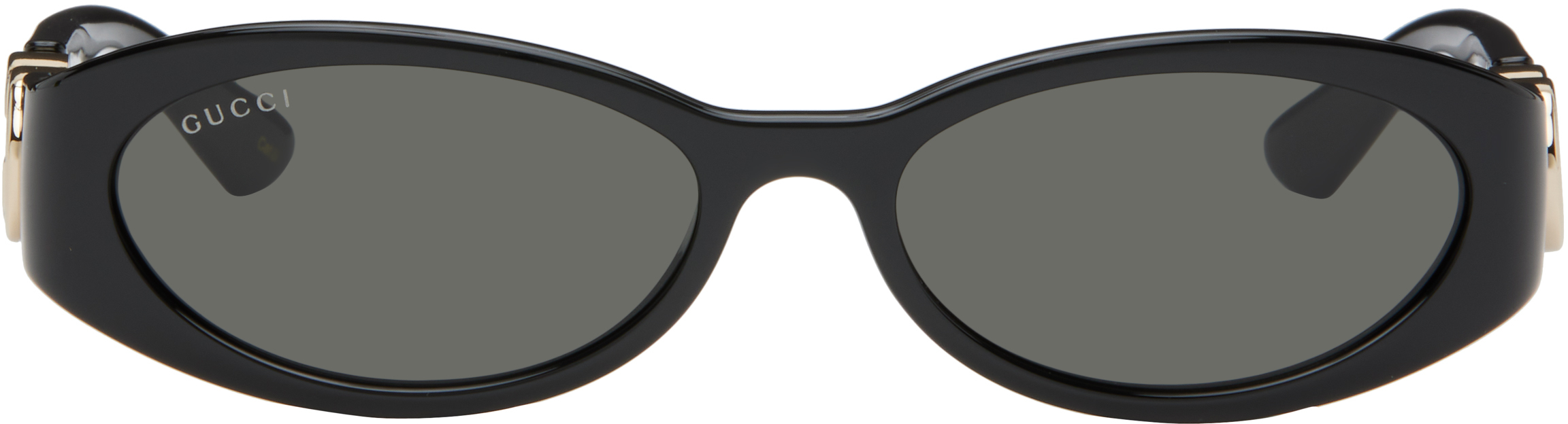 Black Oval Frame Sunglasses
