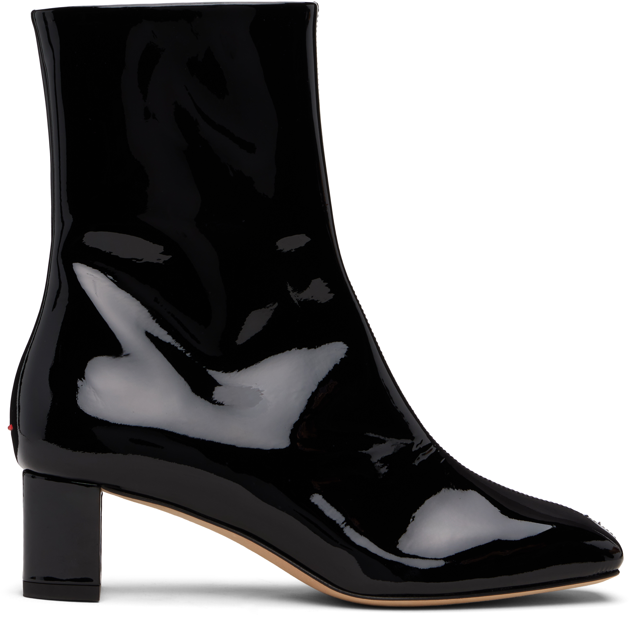 Black Millie Patent Leather Boots