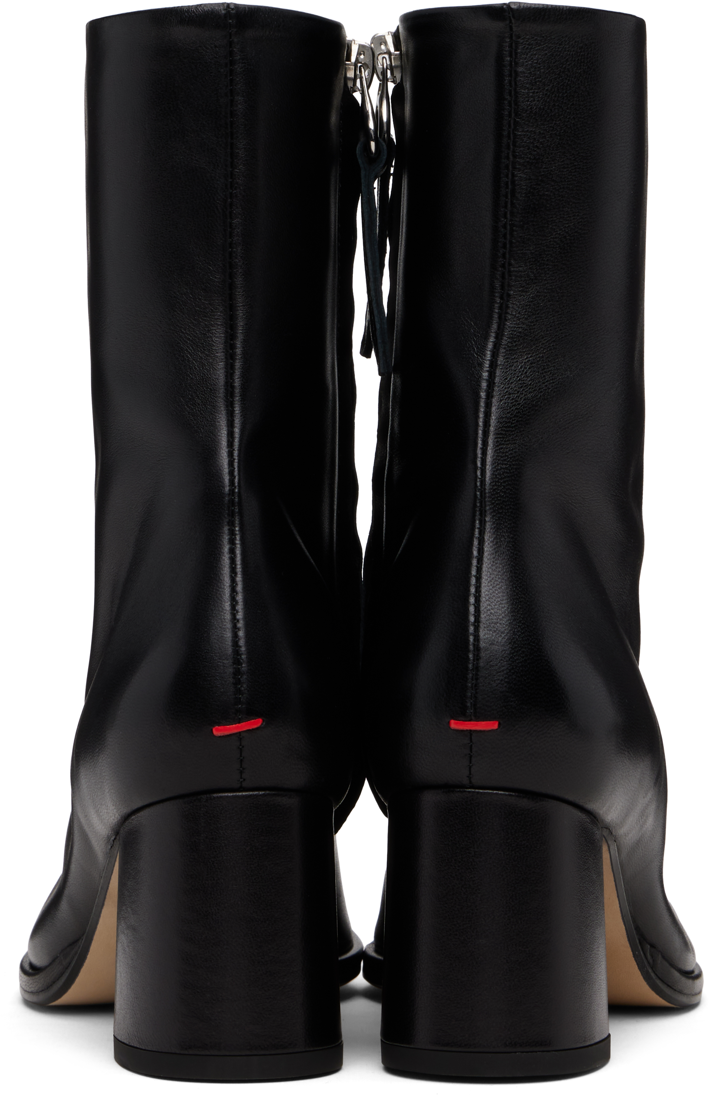 Aeyde 65mm Leather Ankle Boots In Black