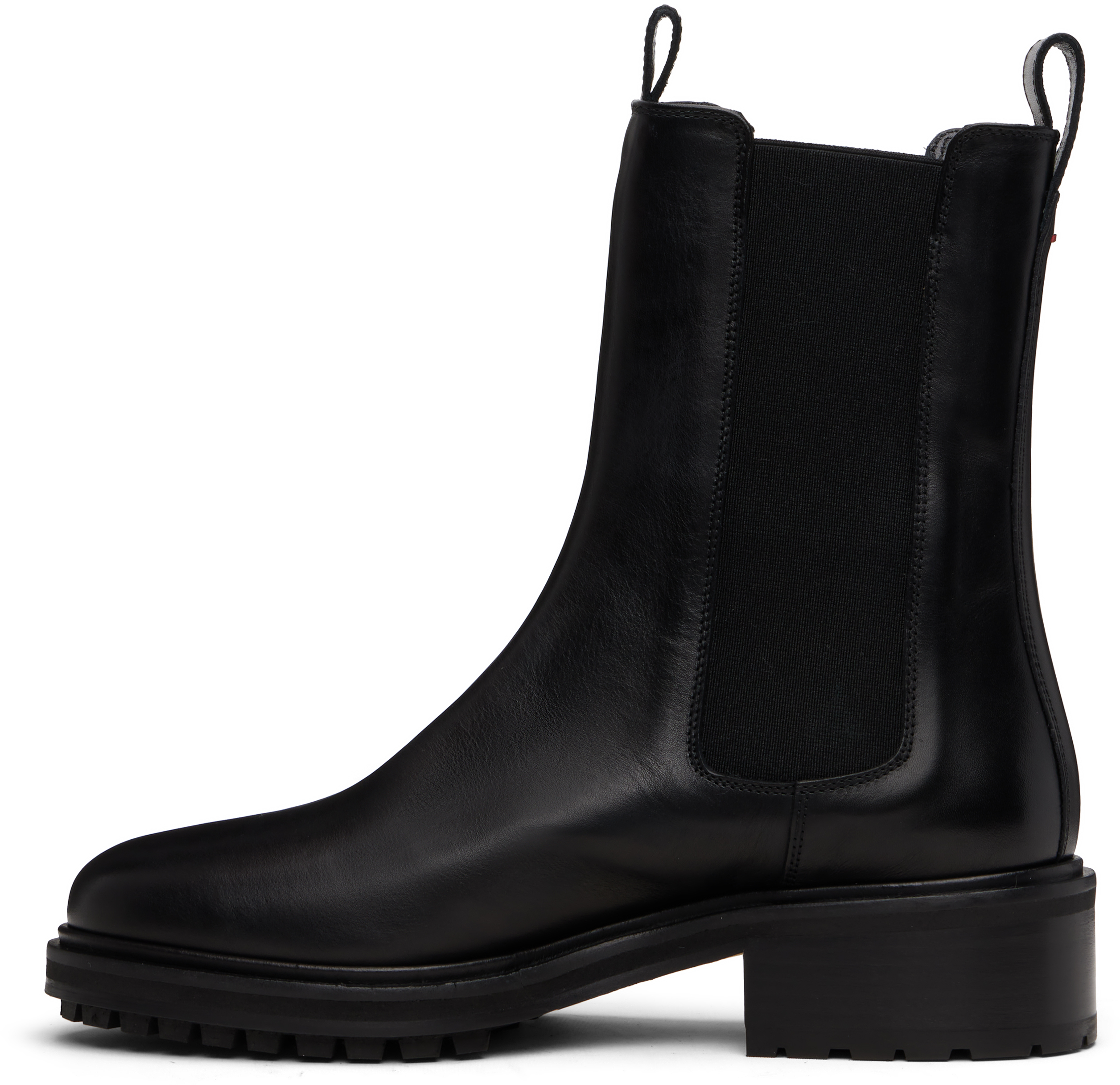 Aeyde Black Jack Leather Chelsea Boots In Black