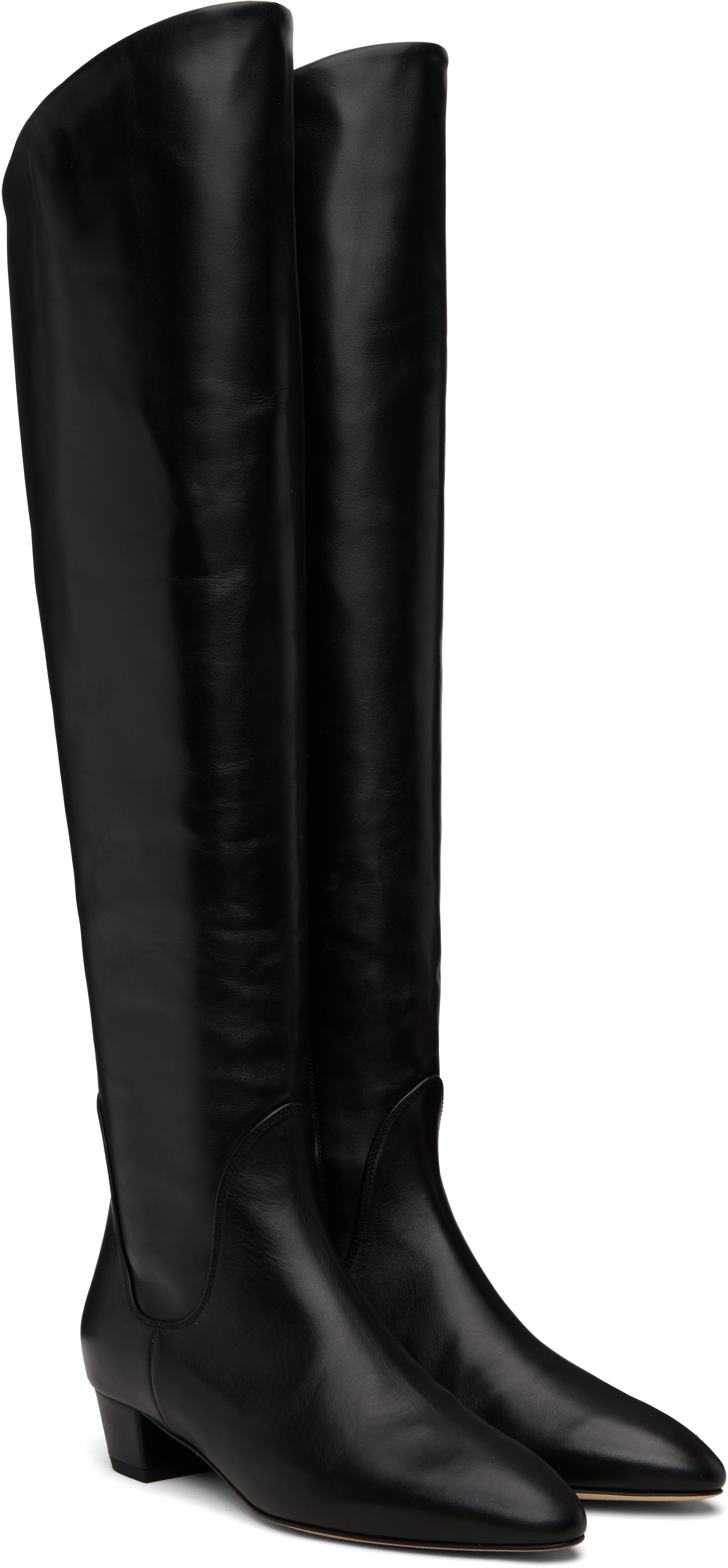 Aeyde Black Yonda Tall Boots In Black