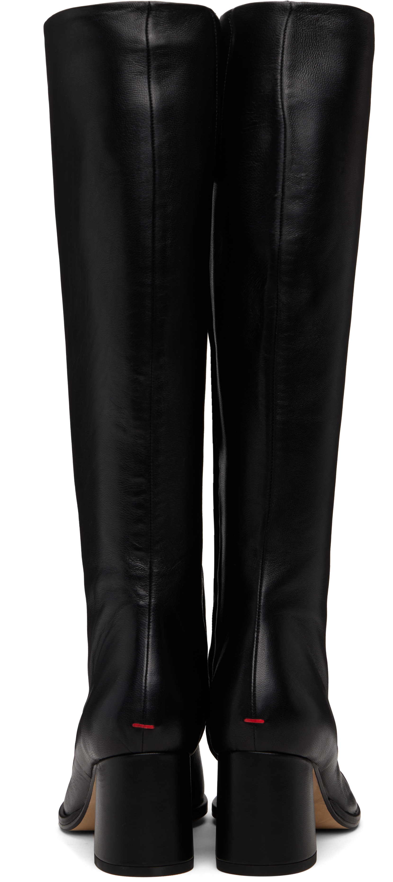 Aeyde Ariana Nappa-leather Block-heel Boots In Black
