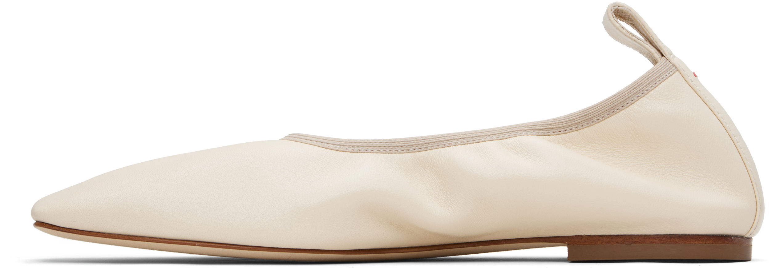 Aeyde Nomi Ballet Flats In White