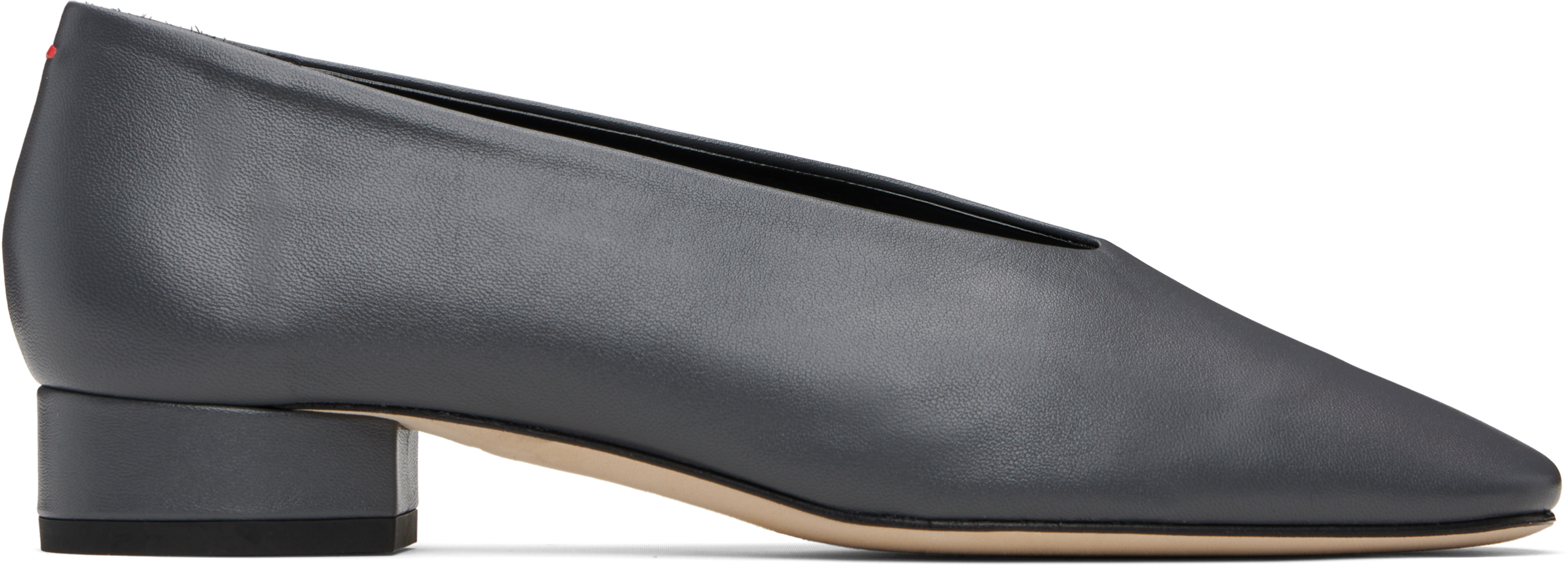 Aeyde グレー Delia Low-heeled バレエ ヒール In Gray