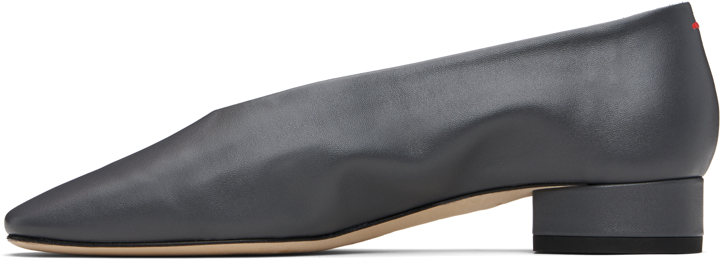 Aeyde グレー Delia Low-heeled バレエ ヒール In Gray
