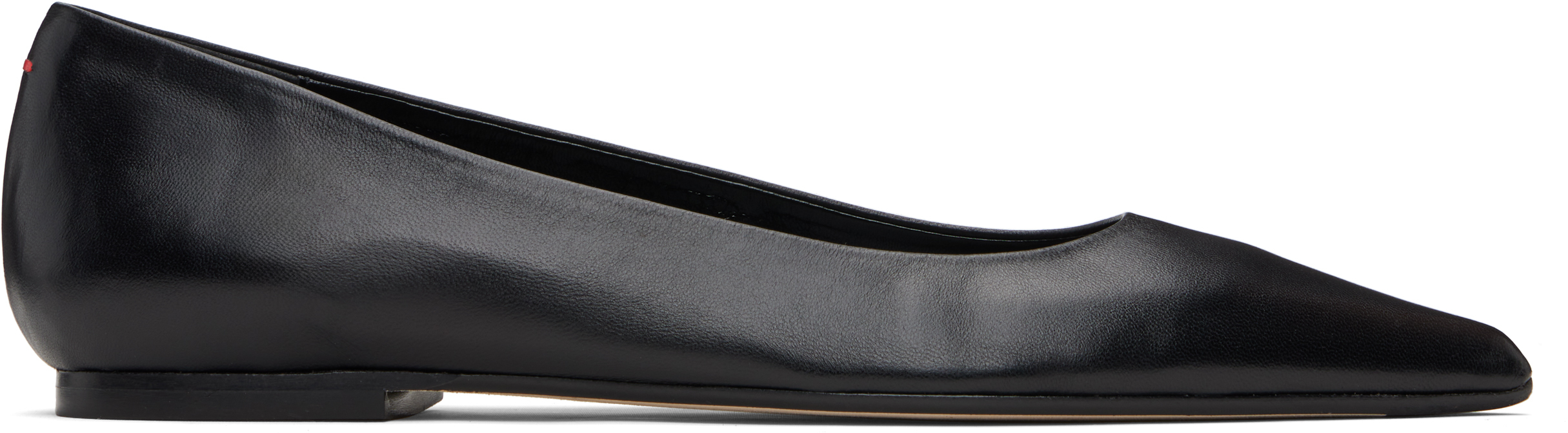 Aeyde Black Cassy Pointed-toe Ballerina Flats In Black