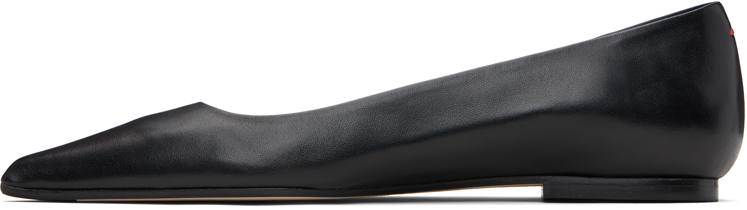 Aeyde Black Cassy Pointed-toe Ballerina Flats In Black