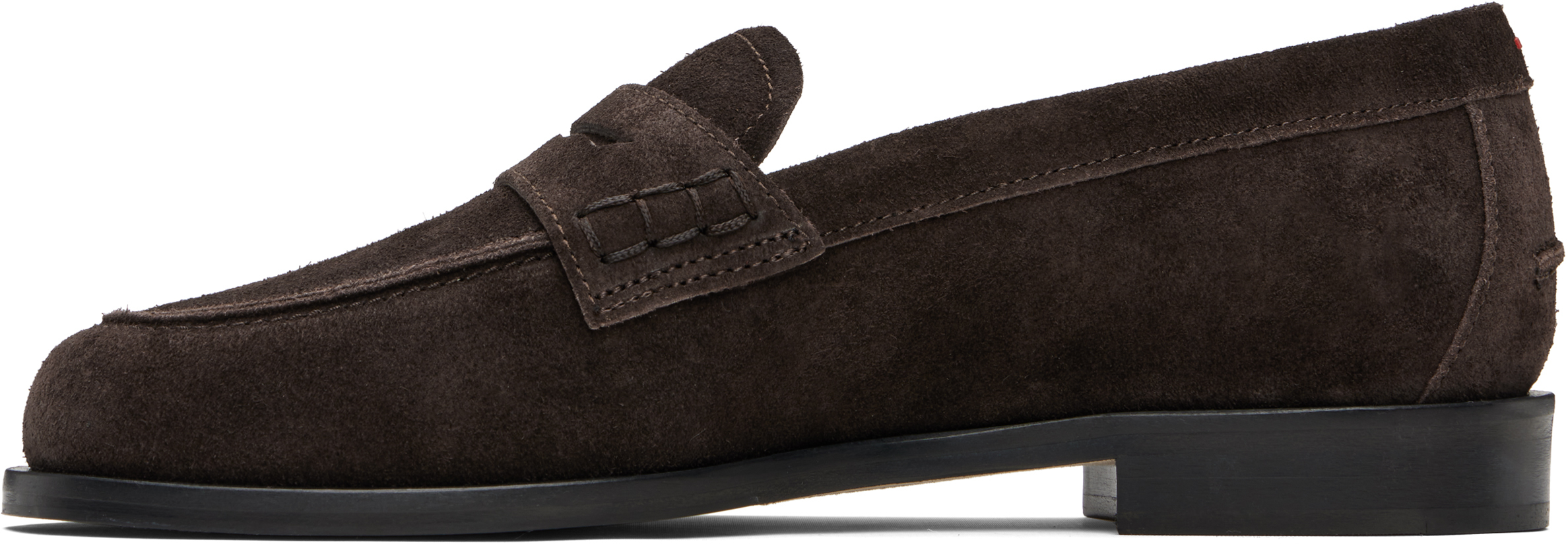 Aeyde Oscar Suede Loafers In Brown