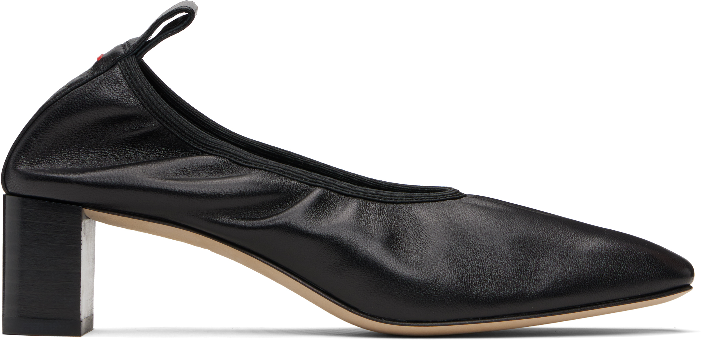 Black Narissa Ruched Heels