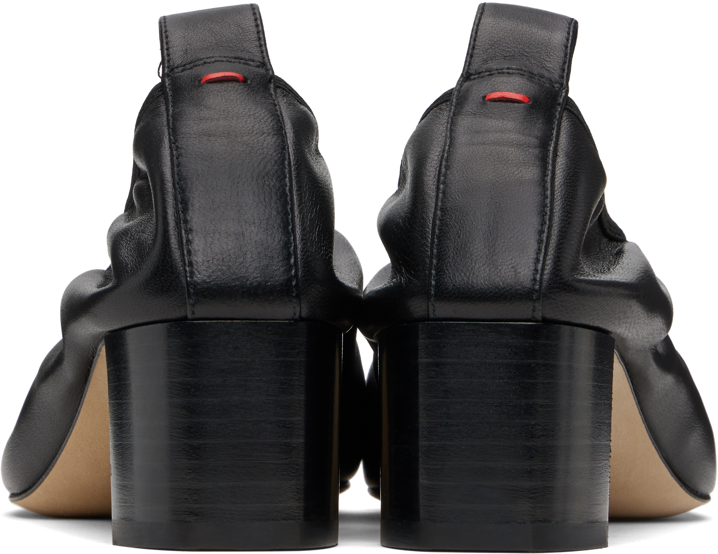 Aeyde 35mm Narissa Ruched Pumps In Black