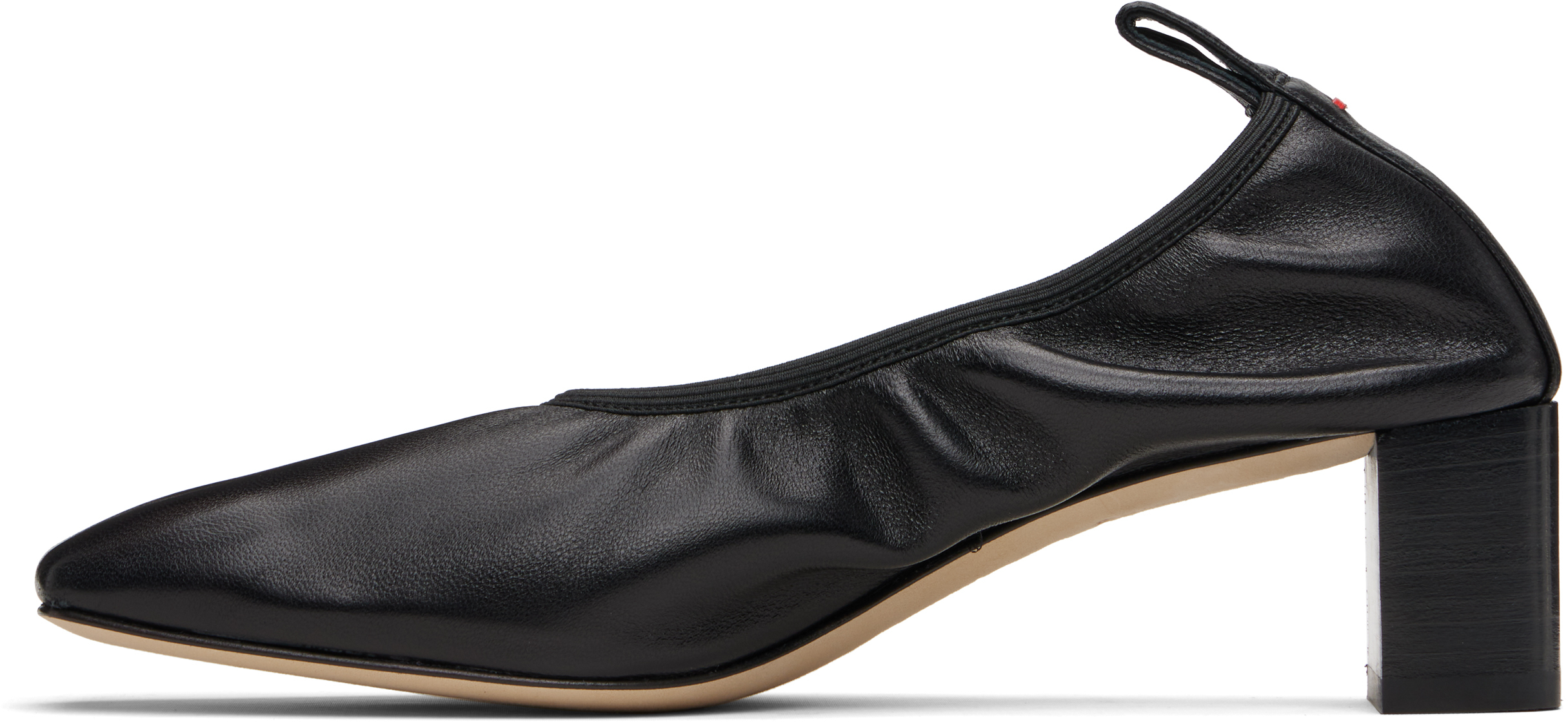 Aeyde 35mm Narissa Ruched Pumps In Black