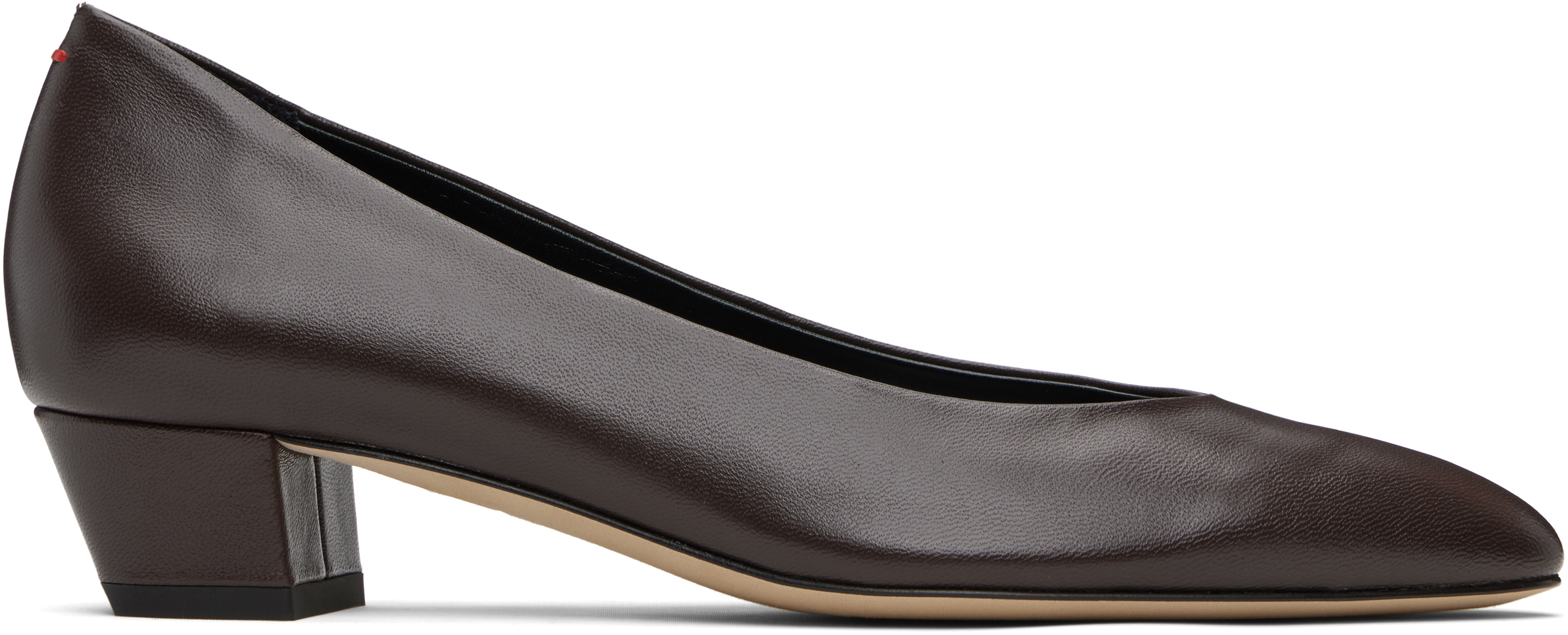 Brown Helia Low-Cut Heels