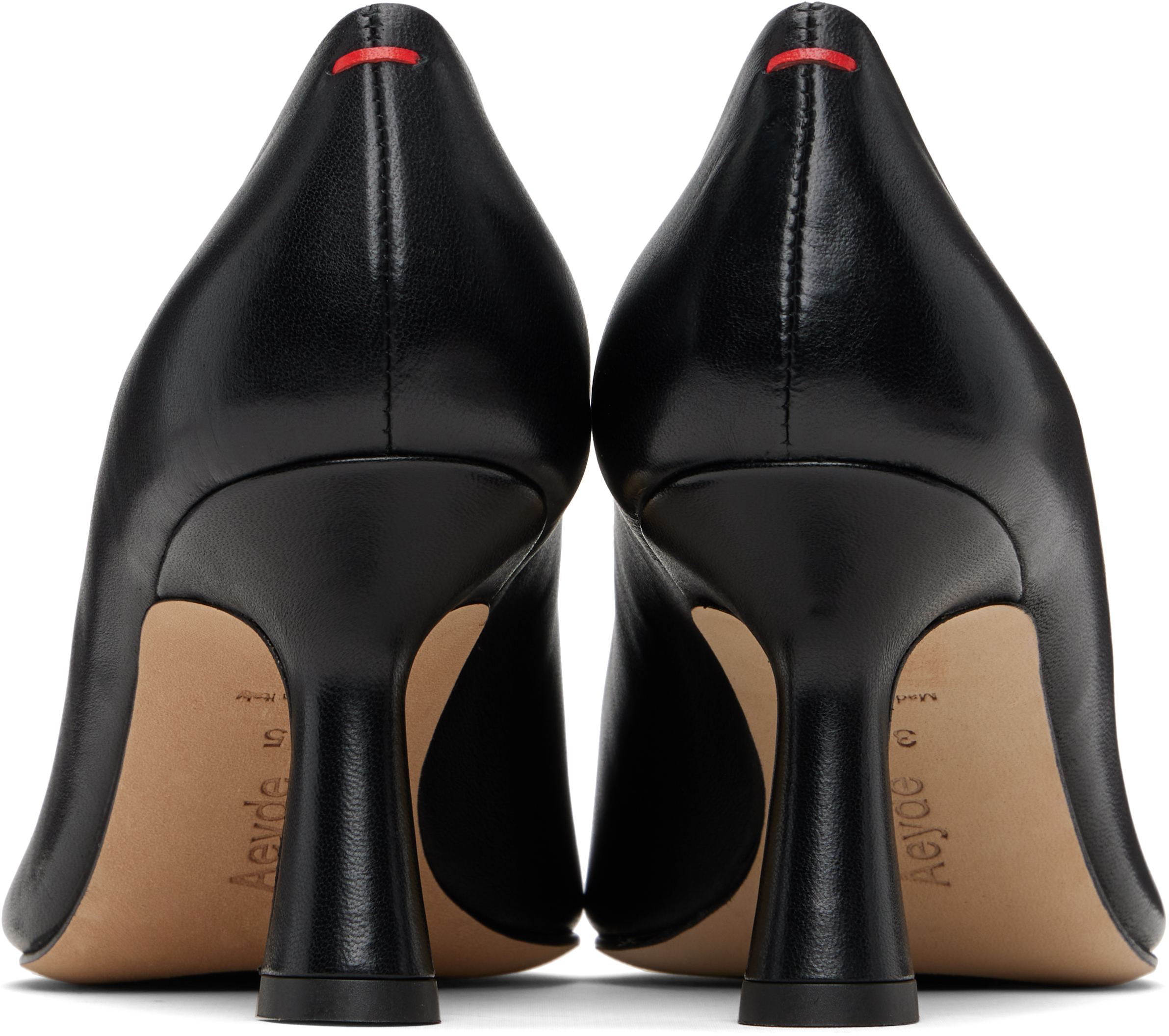 Aeyde Black Zandra Pointed Heels In Black