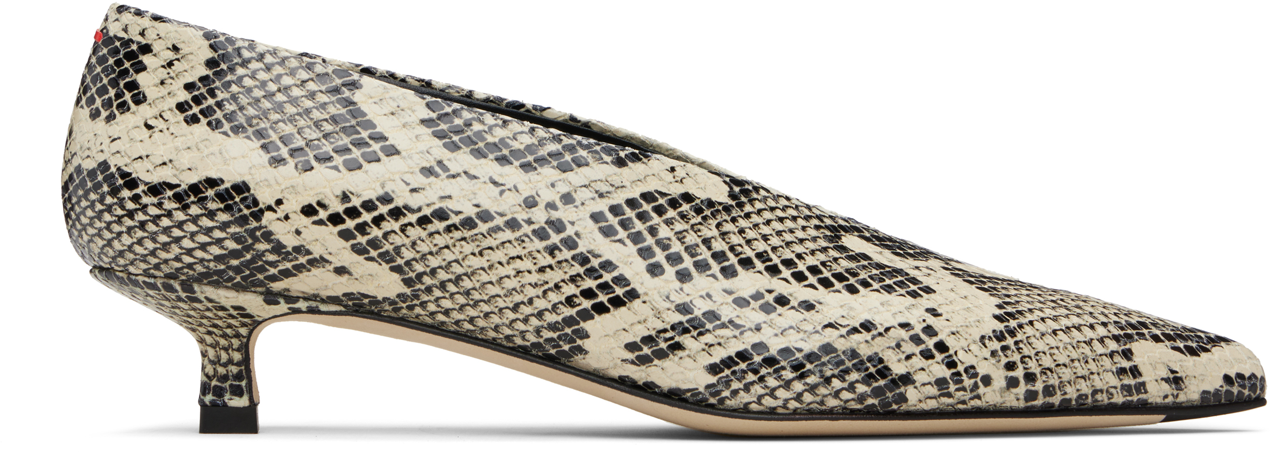 Aeyde Beige Clara Pointed-toe Heels In White
