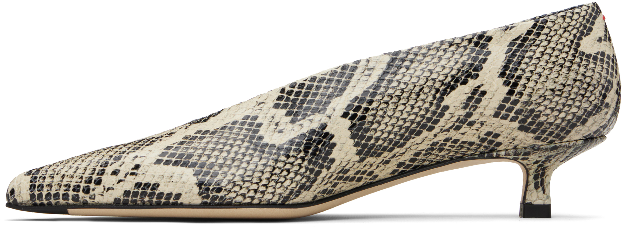 Aeyde Beige Clara Pointed-toe Heels In White