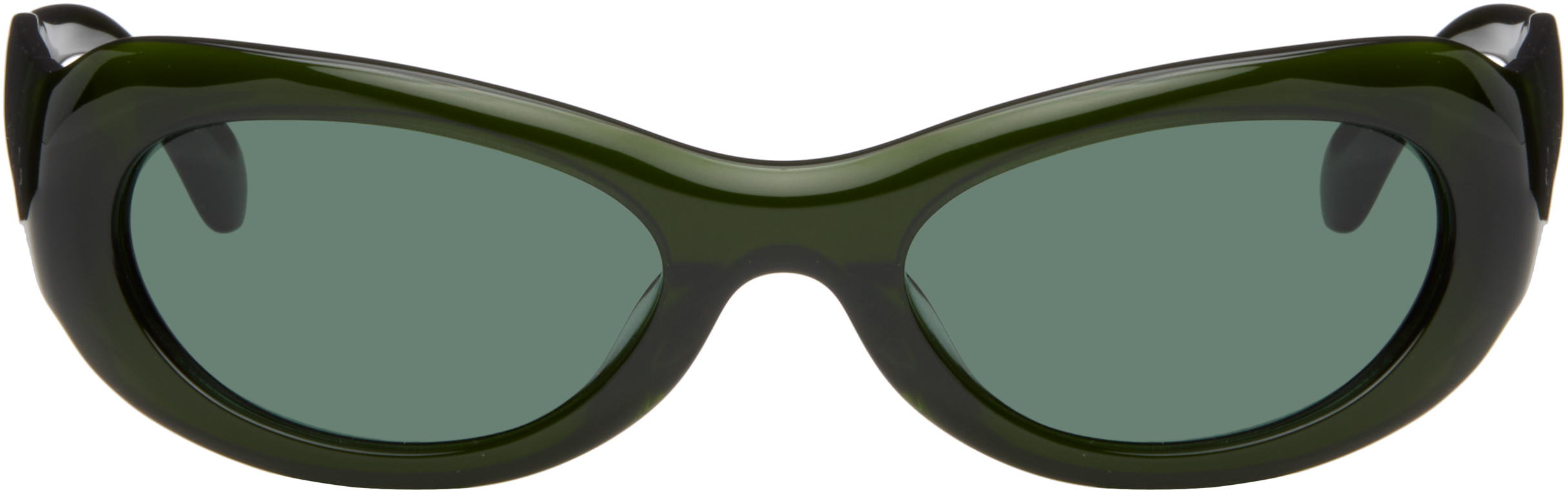 SSENSE Exclusive Green Khilna Sunglasses