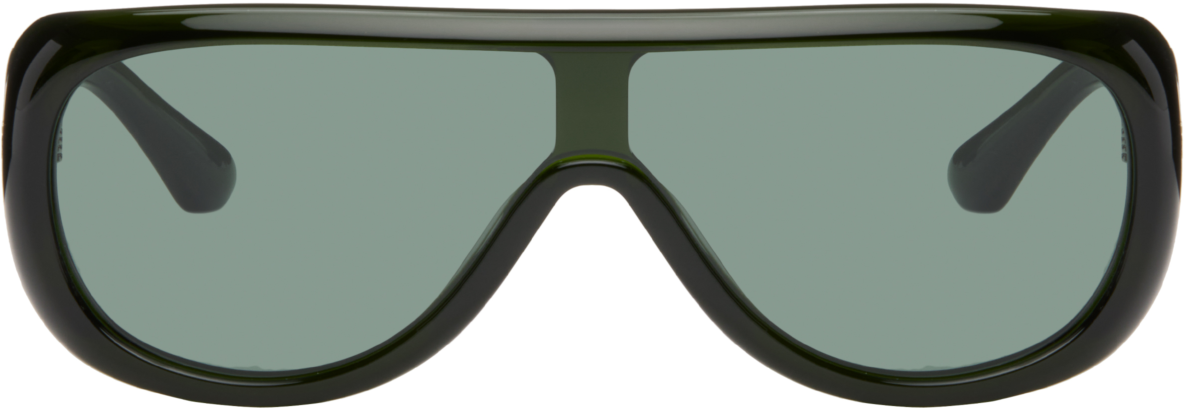 SSENSE Exclusive Green Sayf Sunglasses