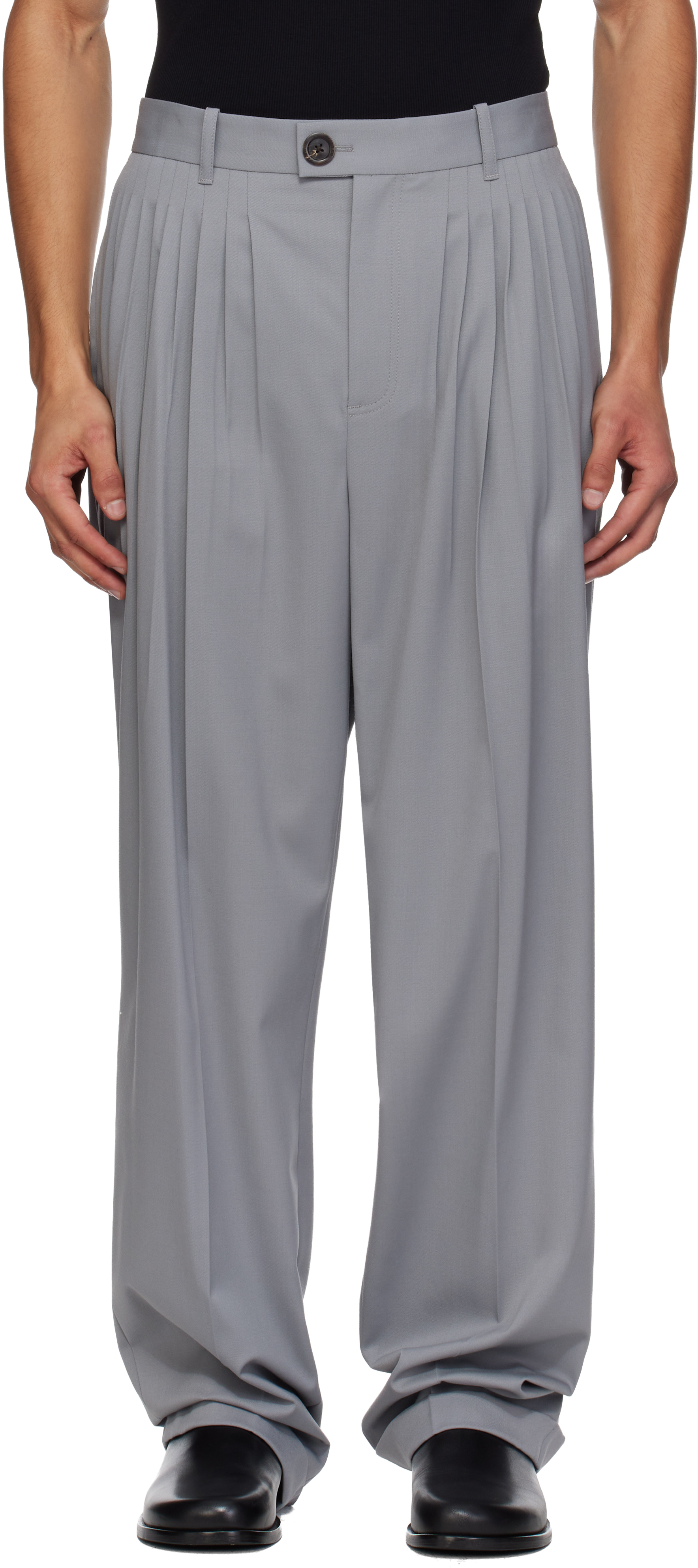 Peter Do Gray Jade Trousers