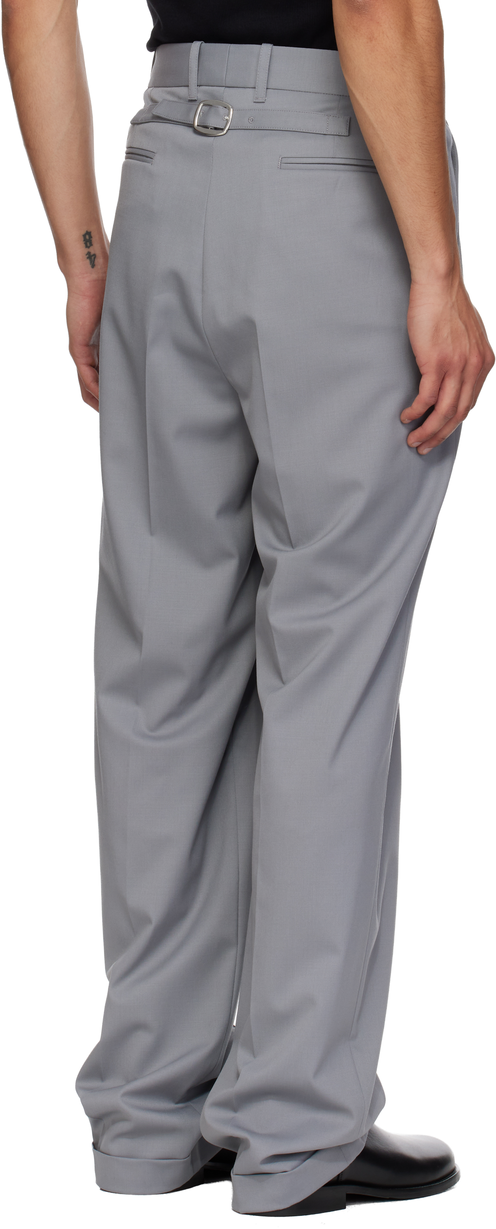 Peter Do Gray Jade Trousers In Gray