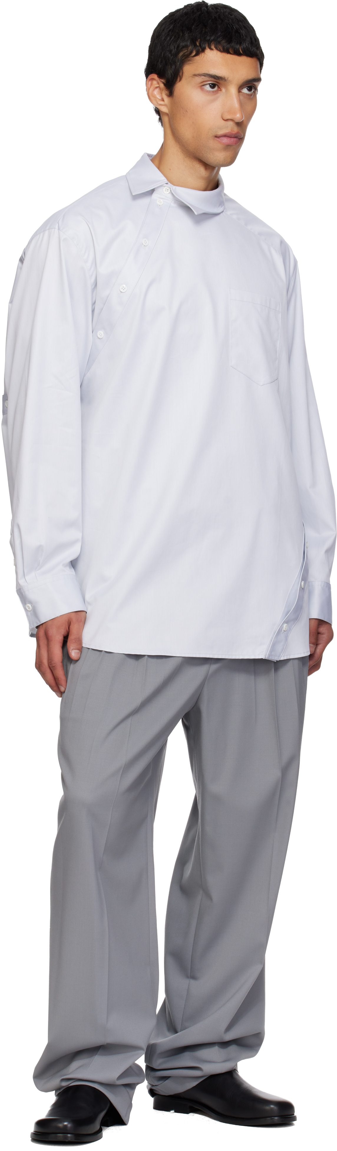 Peter Do Gray Jade Trousers In Gray