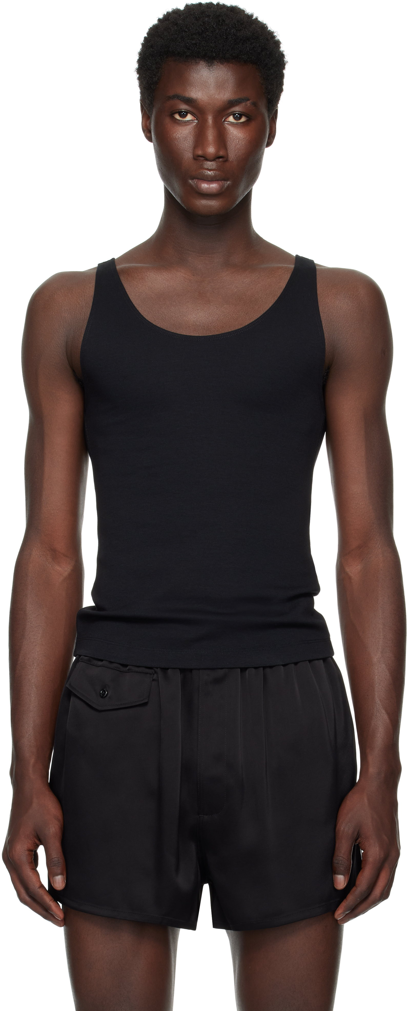PETER DO ブラック タンクトップ S Peter Do for Men FW25 Collection | SSENSE