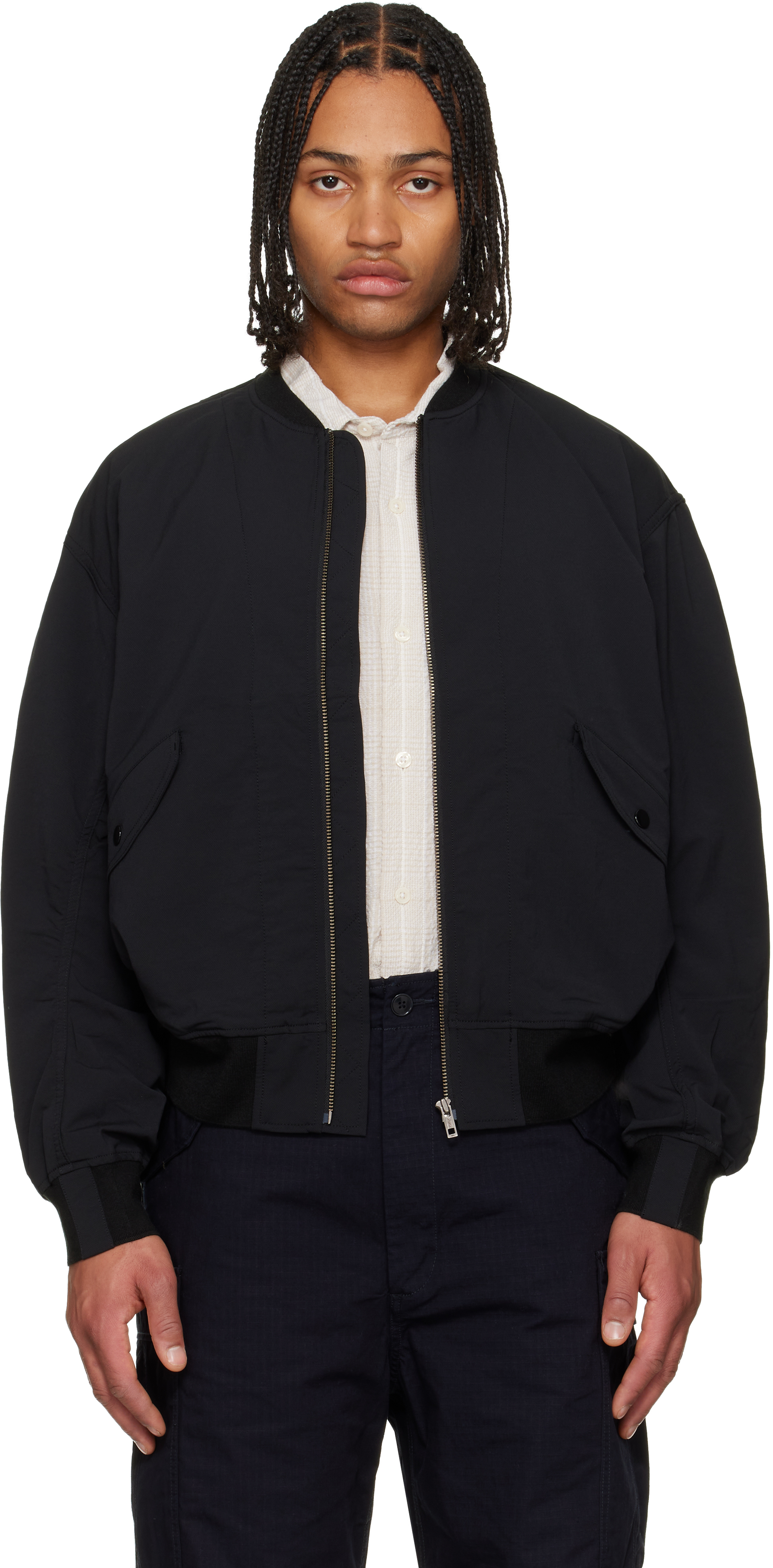 Nanamica Black Alphadry Field Bomber Jacket