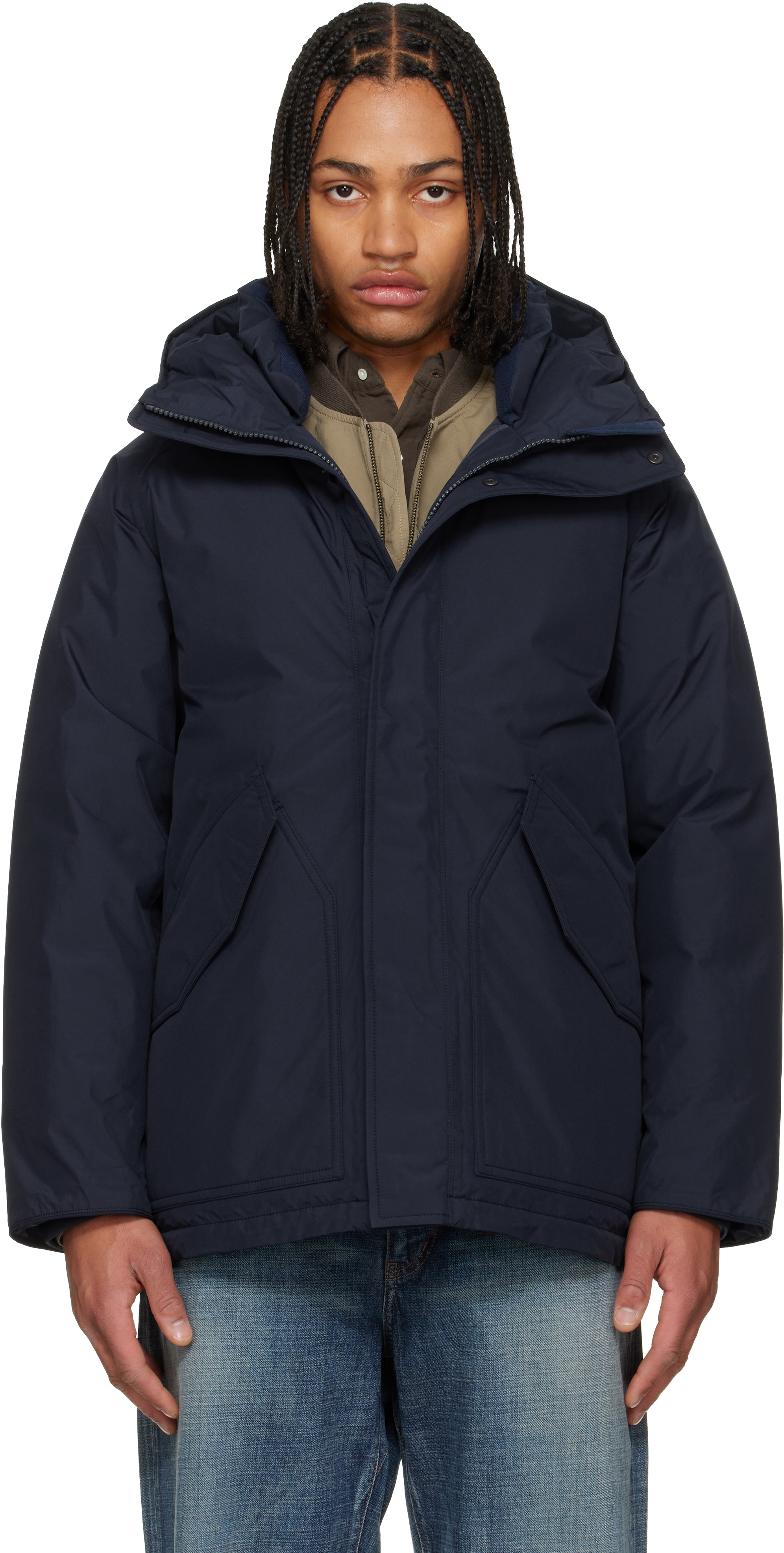 Nanamica Gore Tex Navy Down Parka GORE-TEX® Down Coat, Navy – Goods
