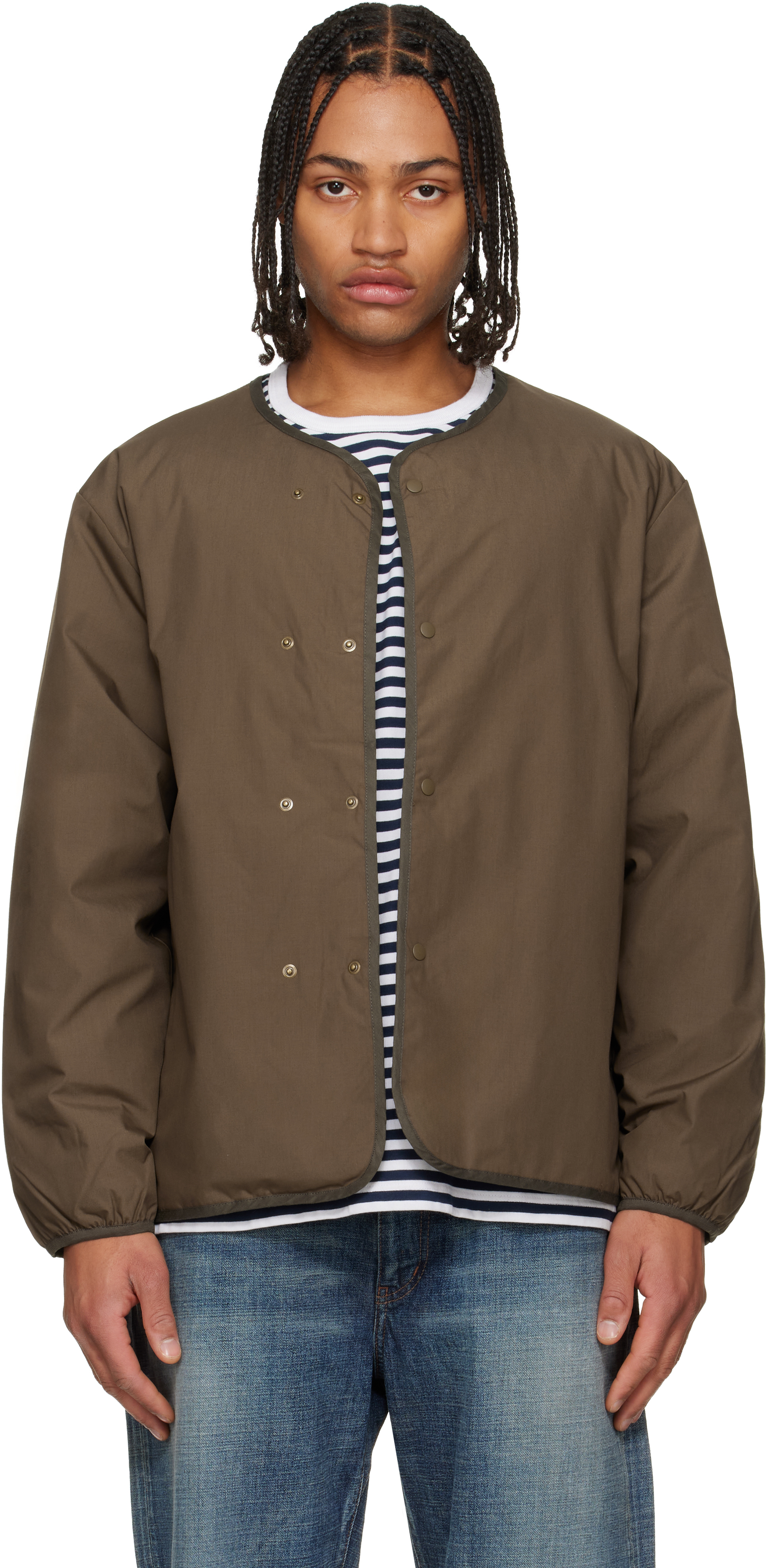 Black Reversible Down Cardigan by nanamica on Sale