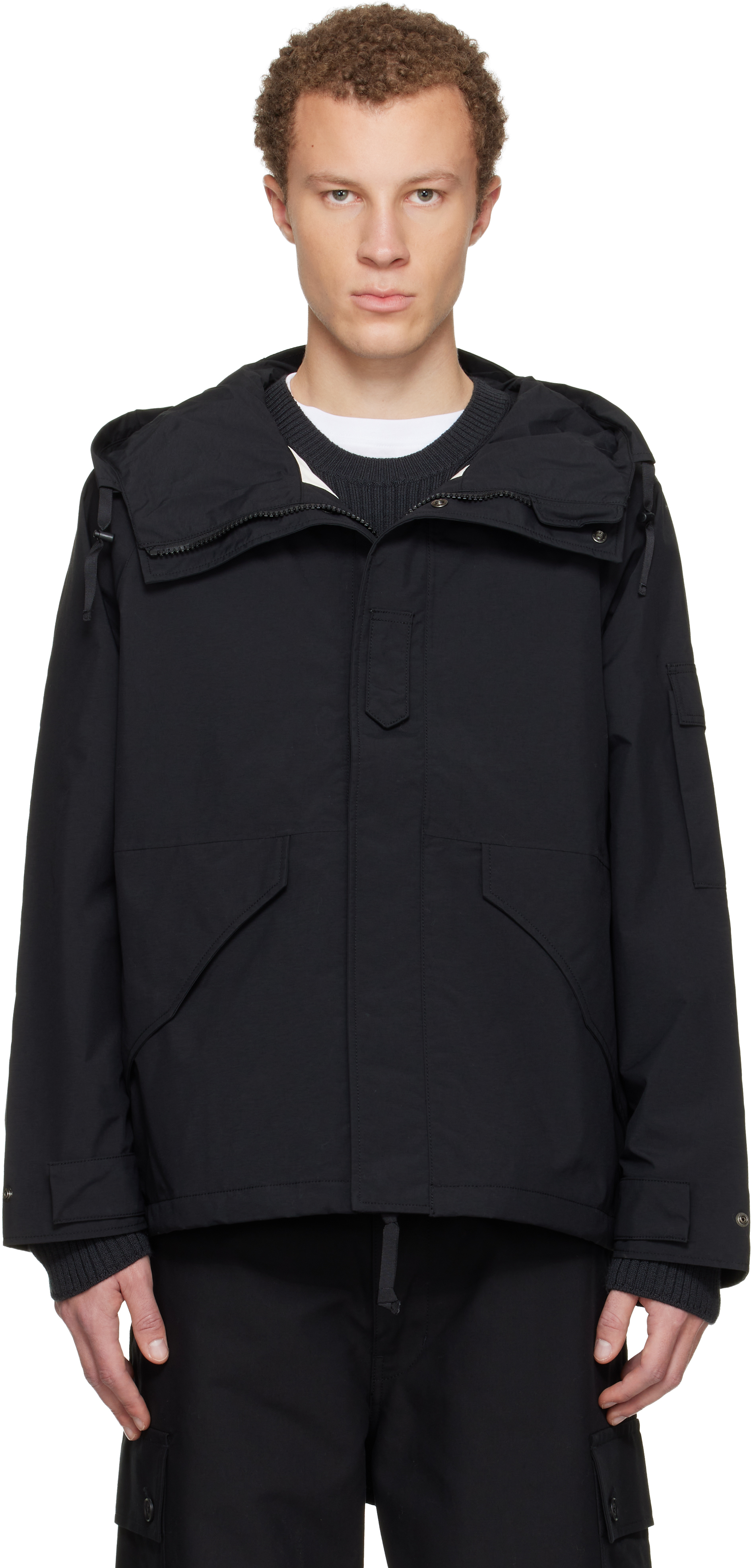 【新品】nanamica 2L GORE-TEX クルーザー ジャケット L 黒 nanamica / 2L NYLON GORE-TEX Cruiser Jacket